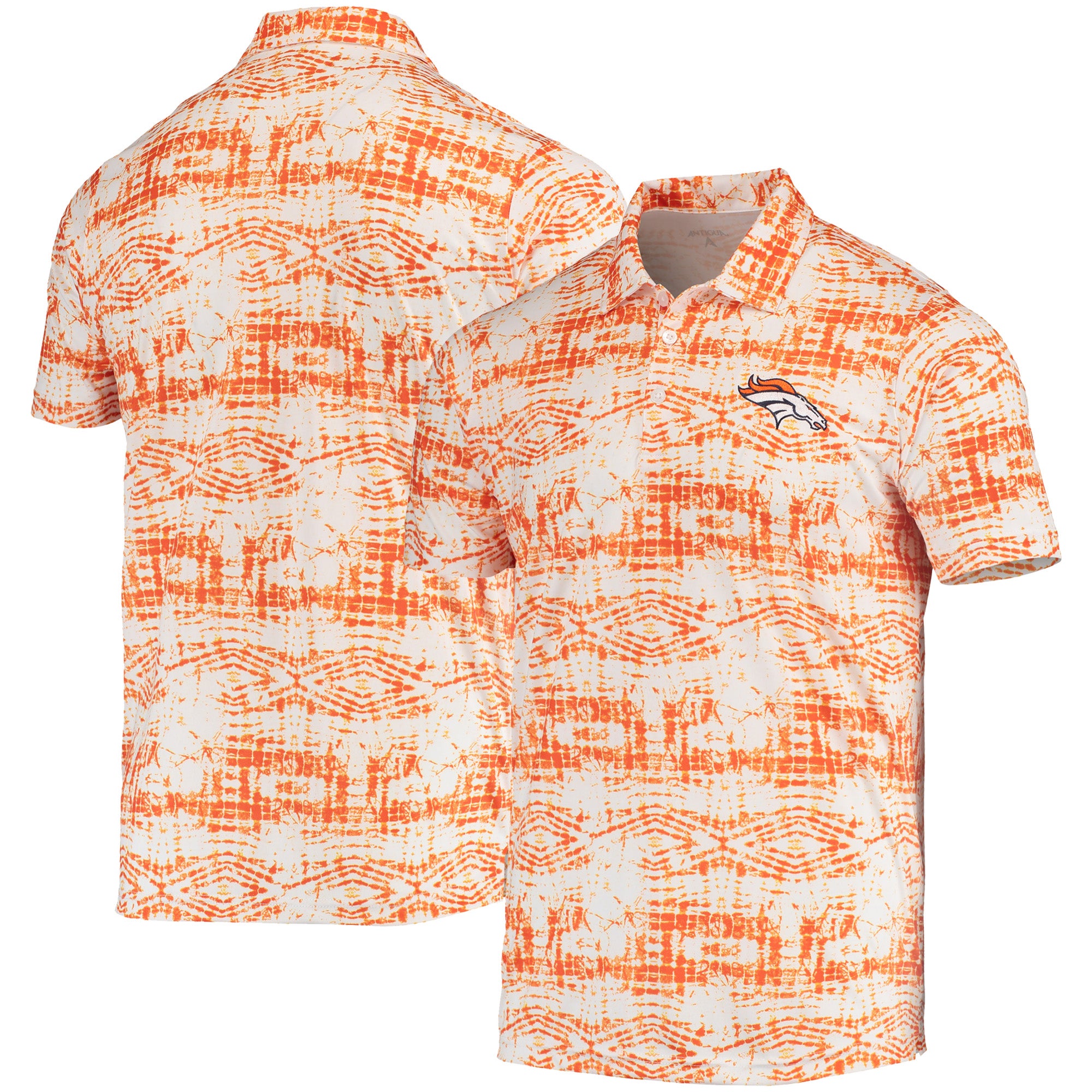 Antigua, Shirts, Broncos Orange Polo Shirt Small