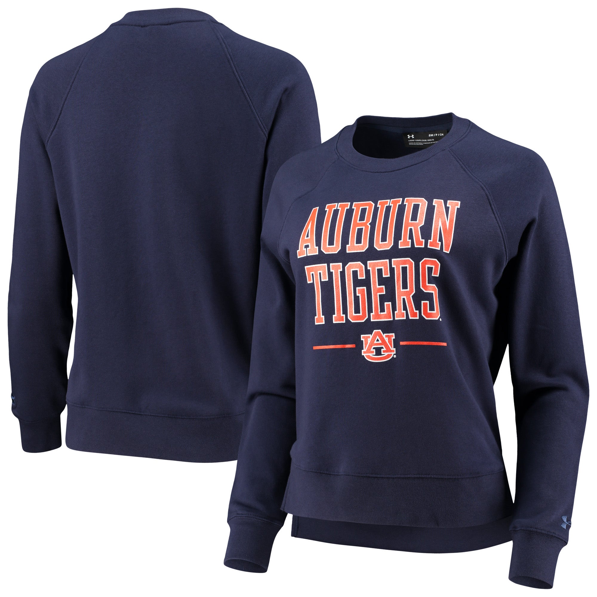 Under Armour Auburn All Day Fleece Raglan Pullover Sweatshirt - Women's