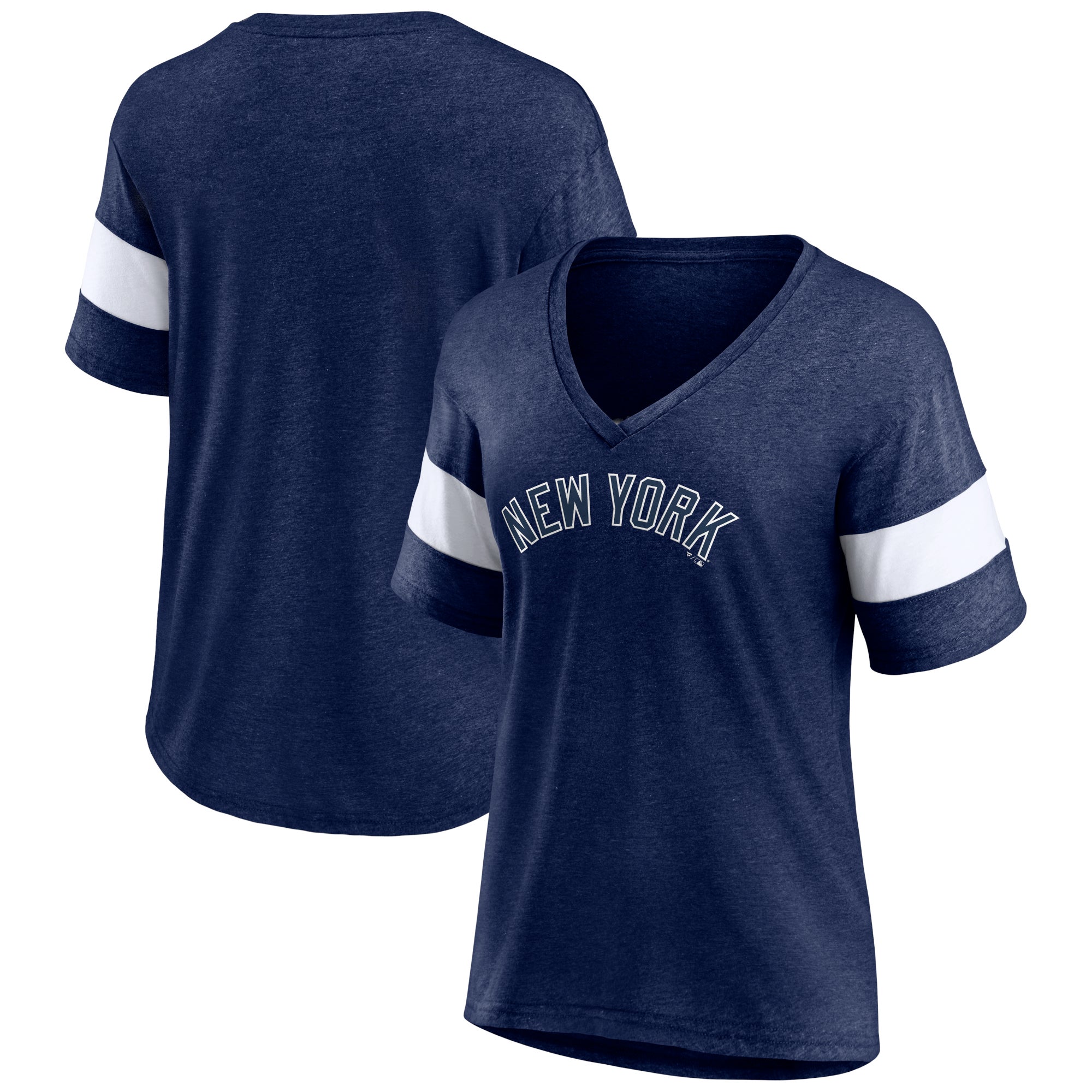 Fanatics Yankees Wordmark V-Neck T-Shirt | Champs Sports