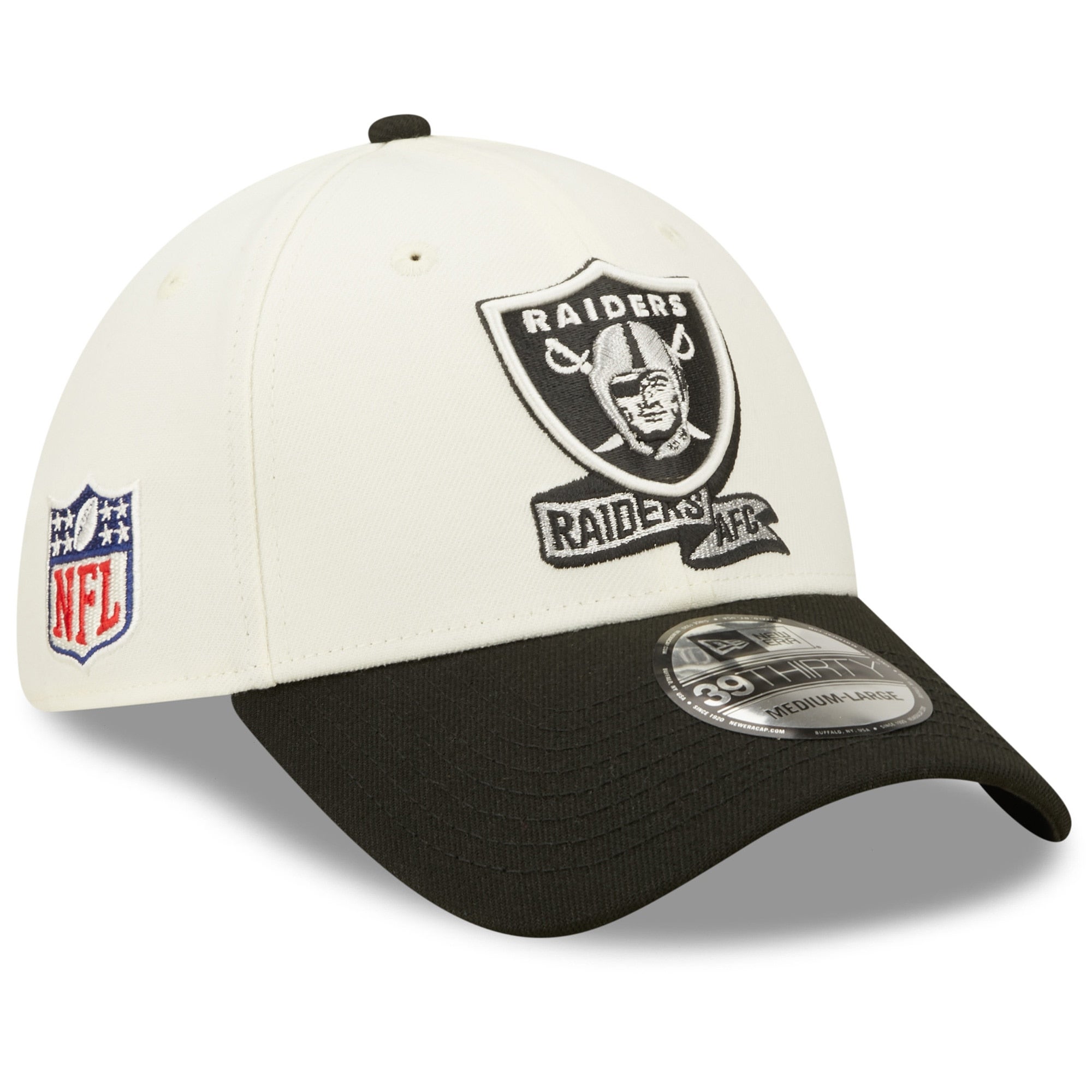 Men's New Era Black Las Vegas Raiders Team Neo Logo 39THIRTY Flex - Hat