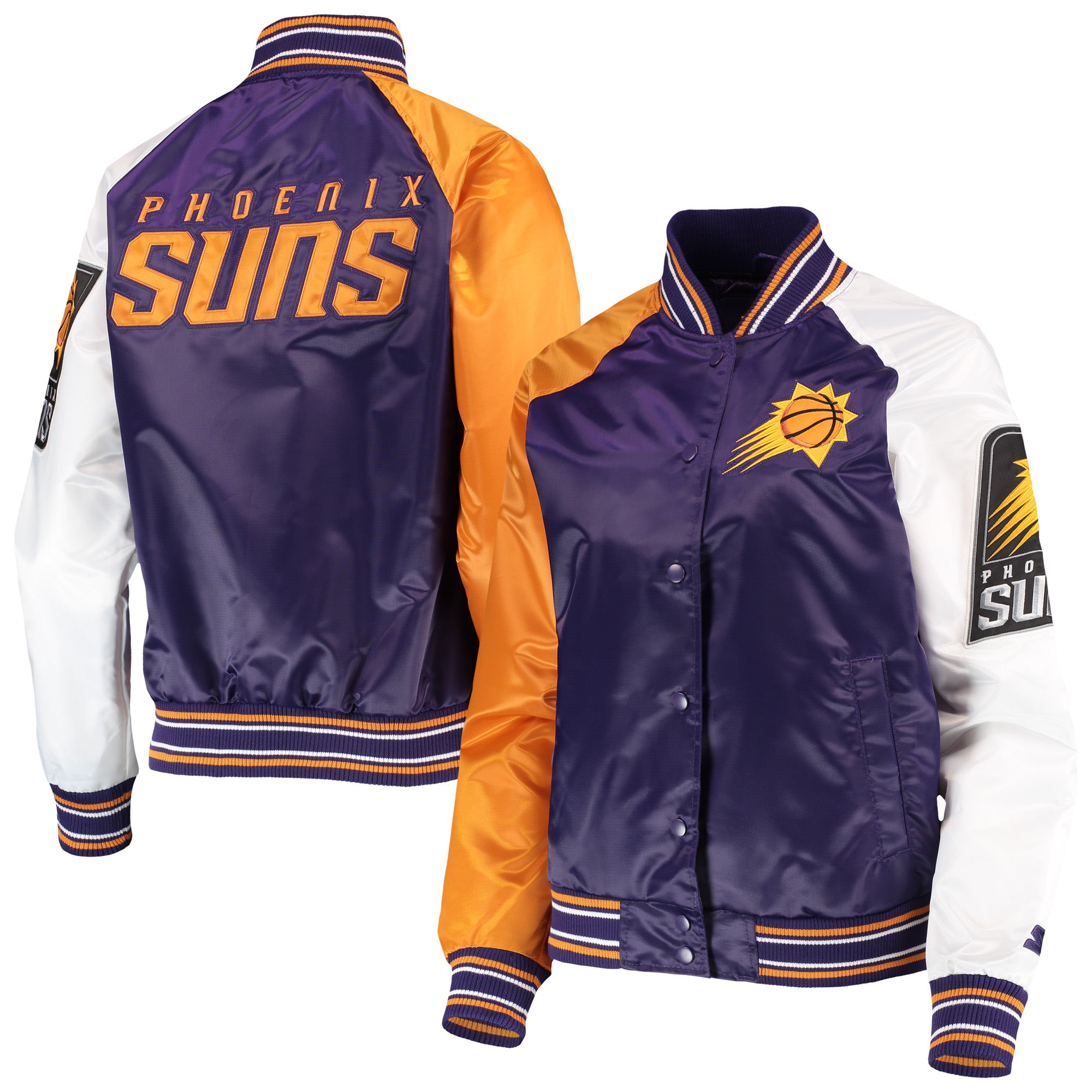 Starter Chiefs Varsity Lover Satin Full-Snap Jacket - Women's