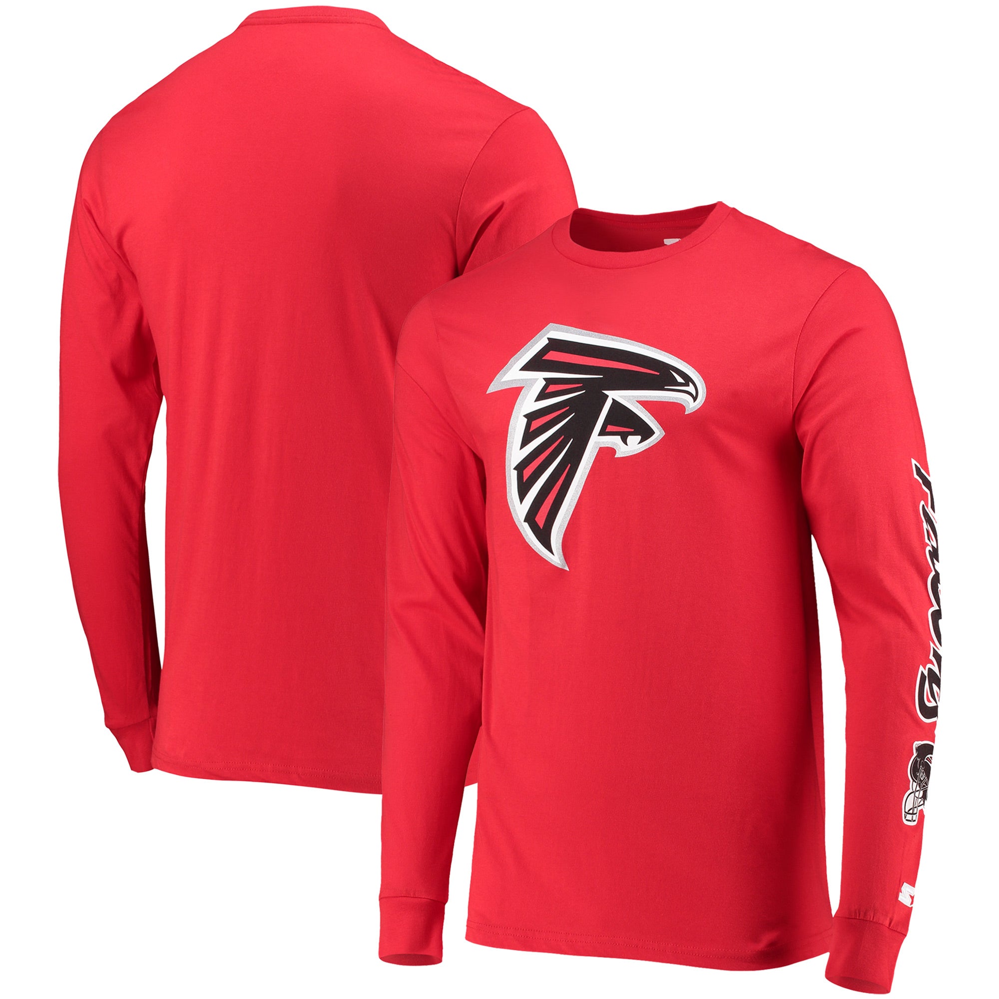 ATLANTA FALCONS BLOCKING PATTERN BOYFRIEND FIT LONG SLEEVE TEE