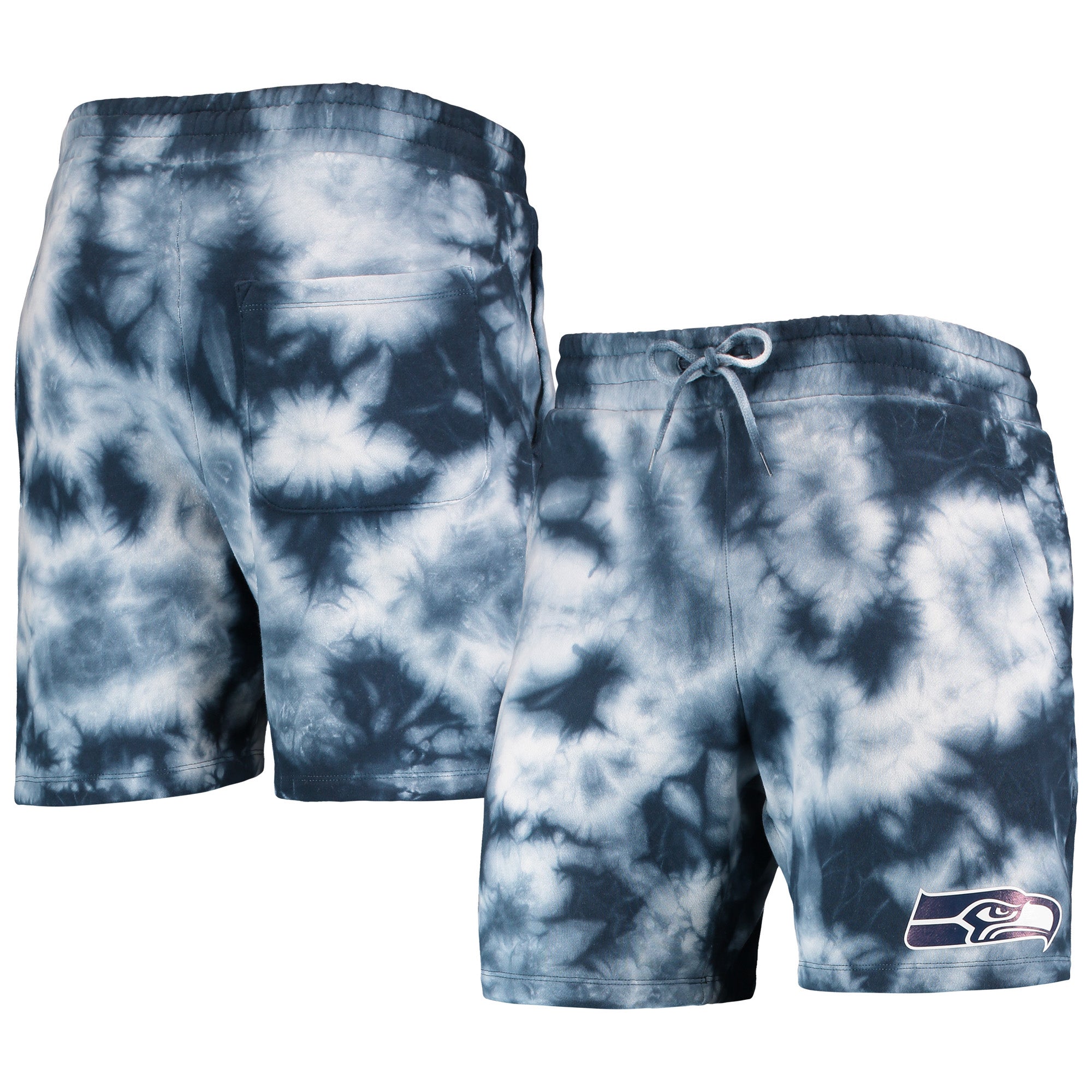 New Era Seahawks College Tie-Dye Shorts