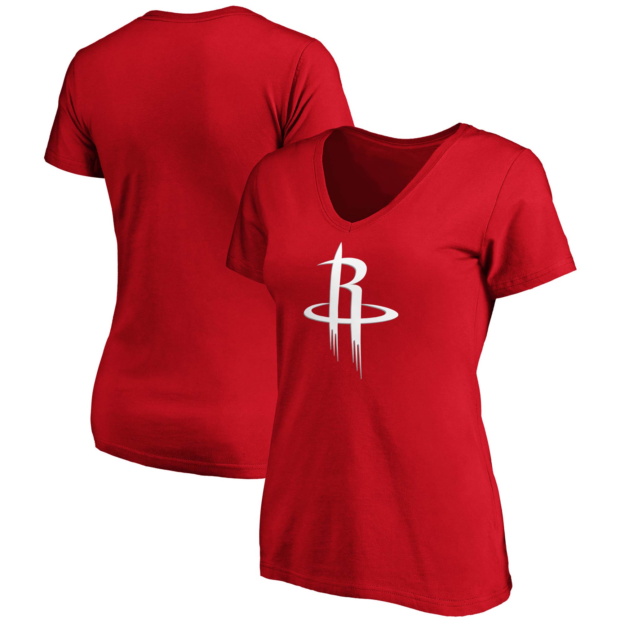Women's Fanatics Branded Red Houston Rockets Primary Logo Team V