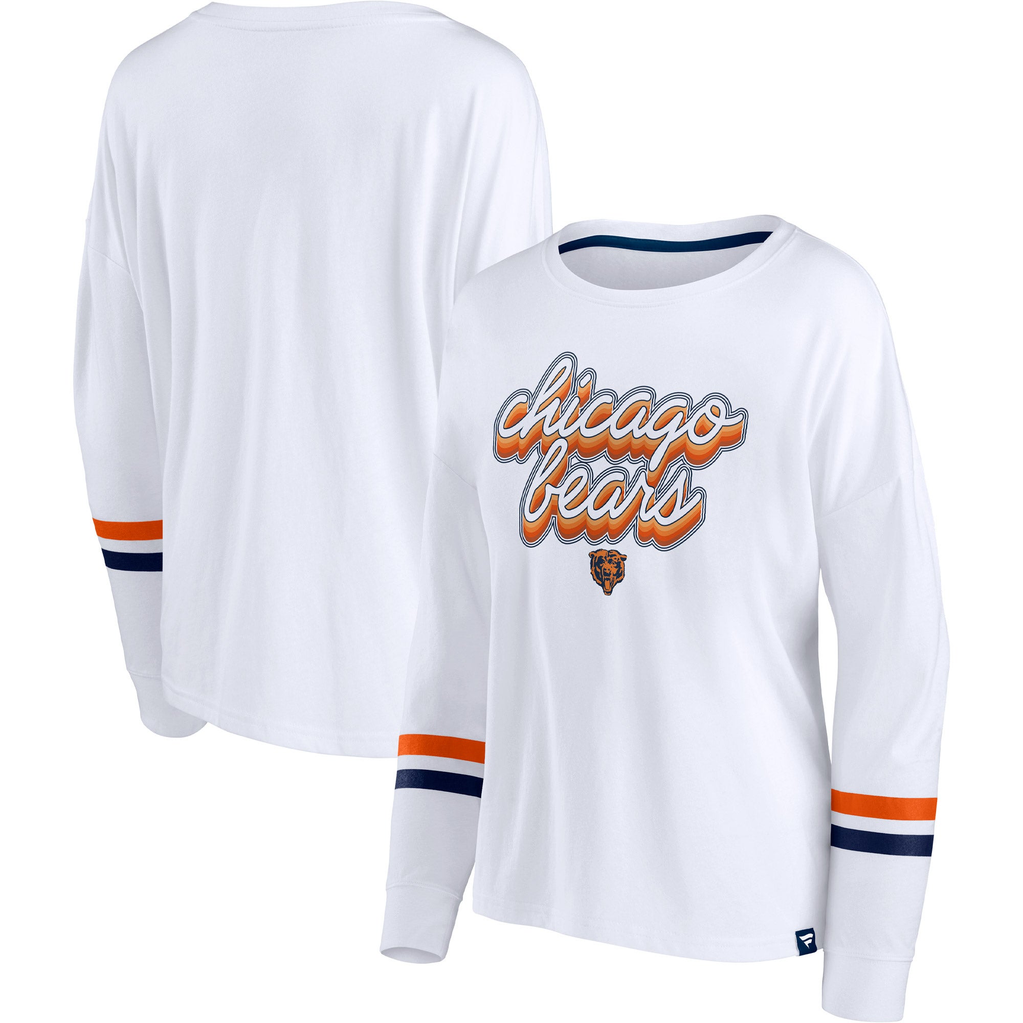 Fanatics Bears Retro Power Long Sleeve T-Shirt - Women's