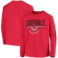 Men's Champion Black Louisville Cardinals Wordmark Slash Long