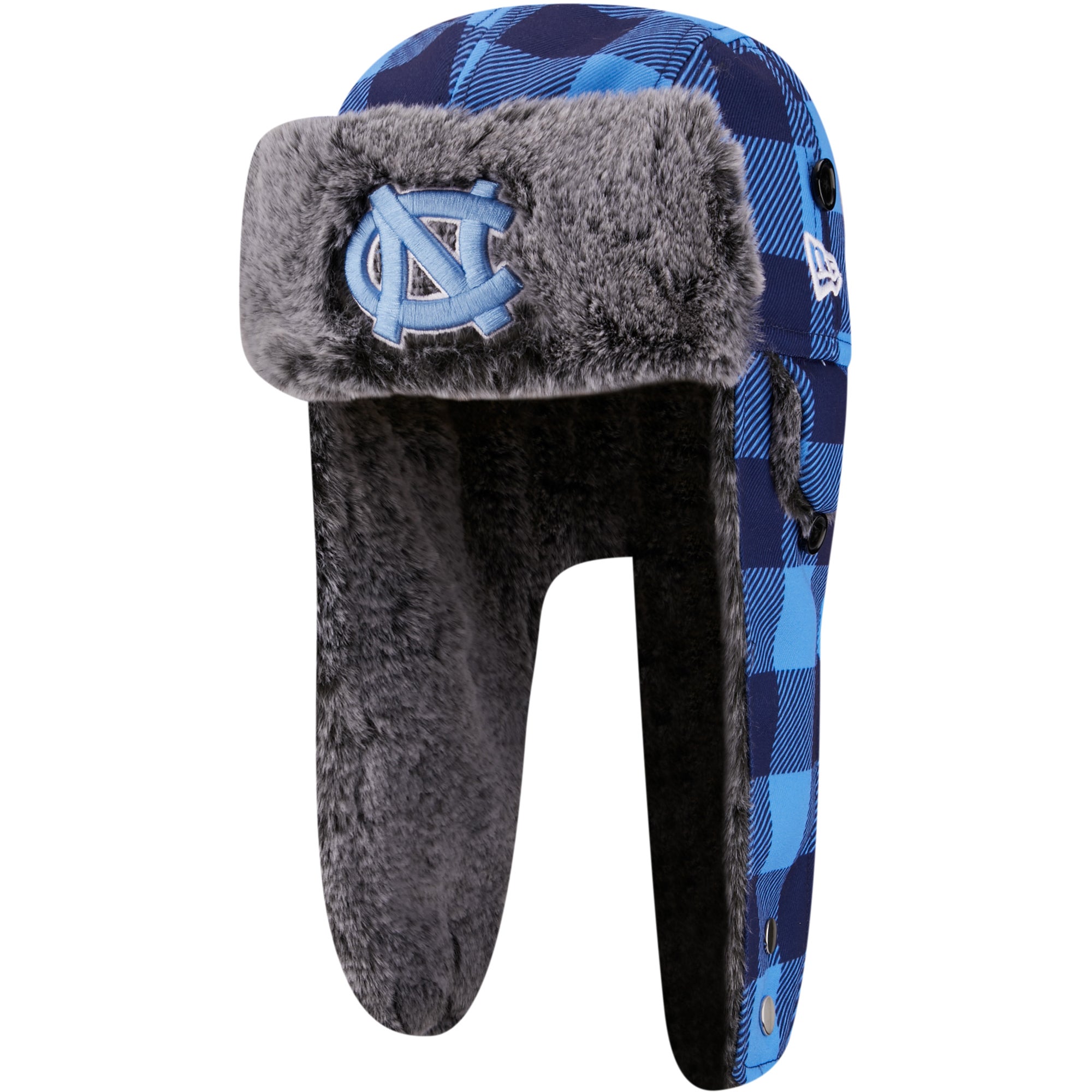 New Era North Carolina Plaid Trapper Hat - Men's