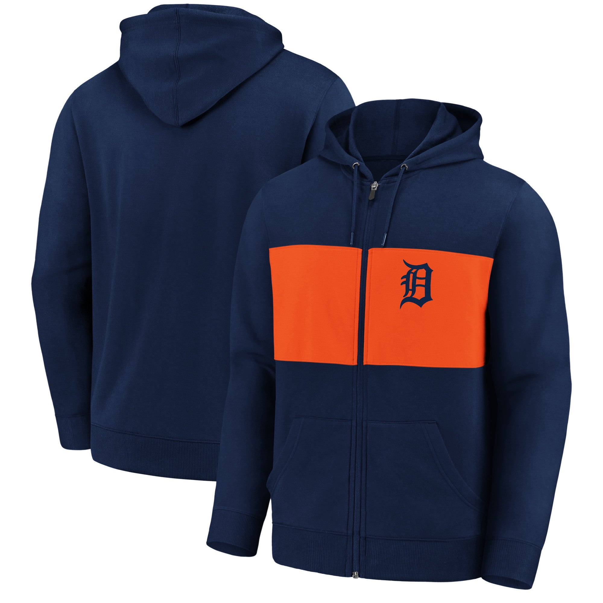 Fanatics Tigers Team Twill Full-Zip Hoodie Jacket - Men's