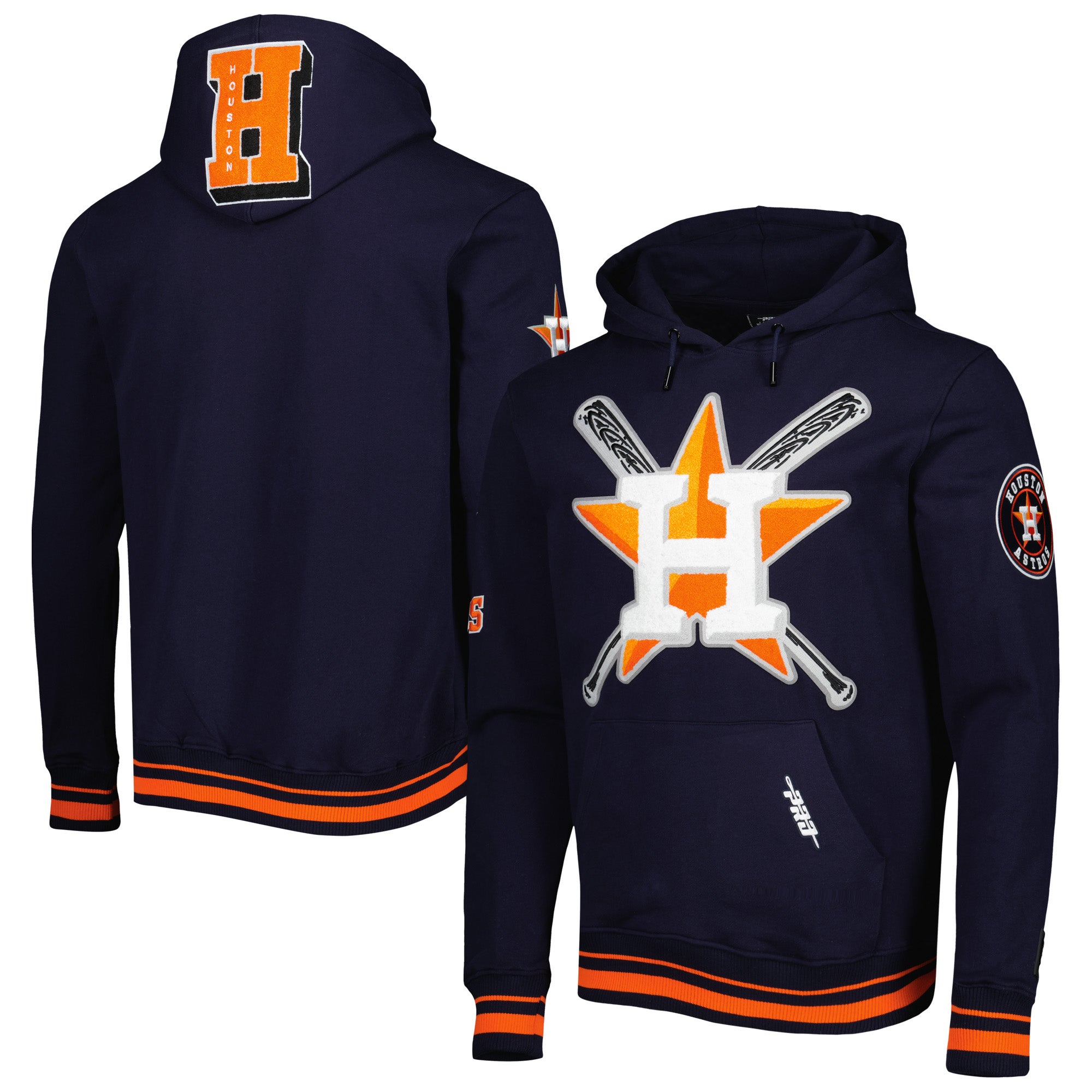 Men's Pro Standard Royal New York Mets Mash Up Logo Pullover Hoodie