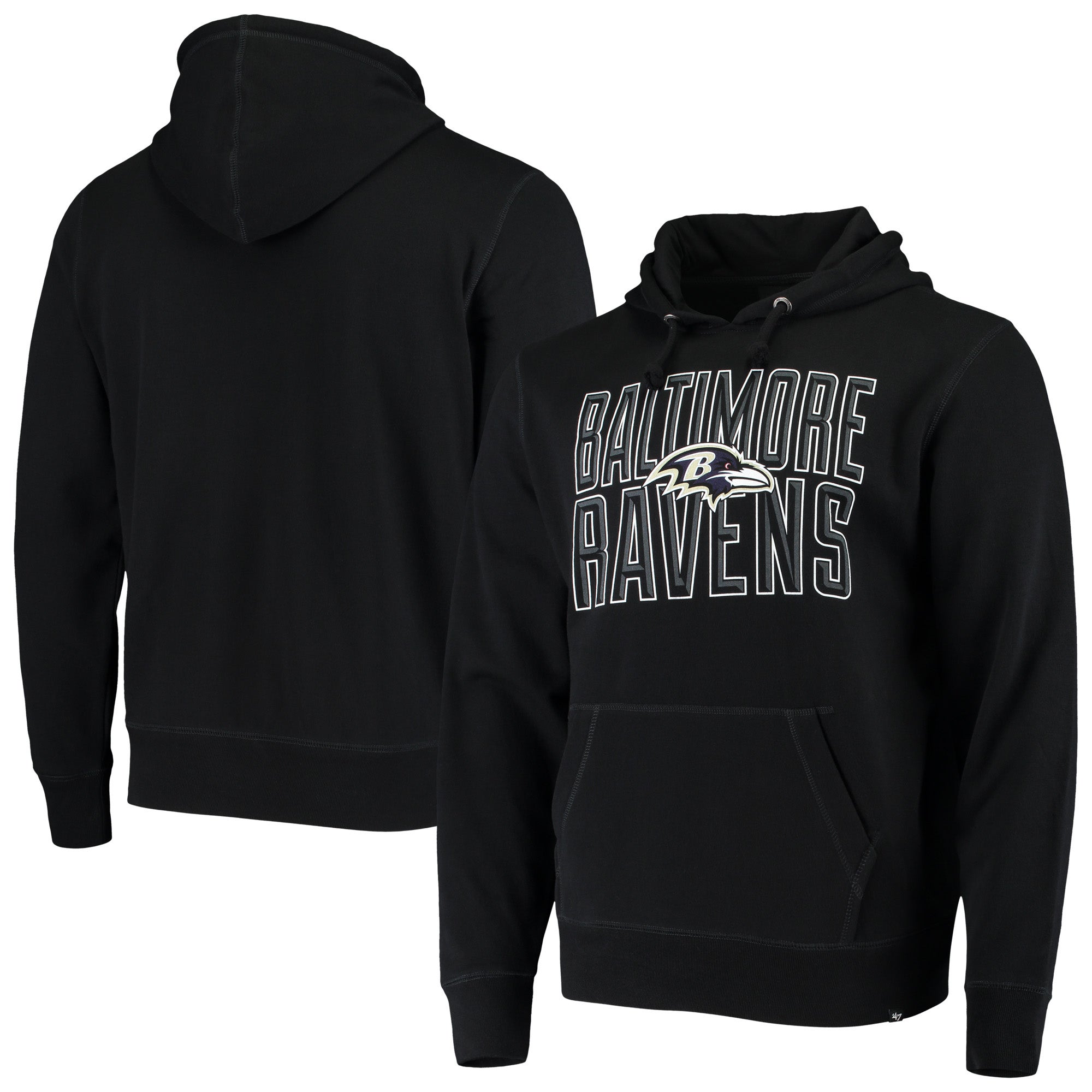 47 Brand Baltimore Ravens Hoodie - Black - Medium