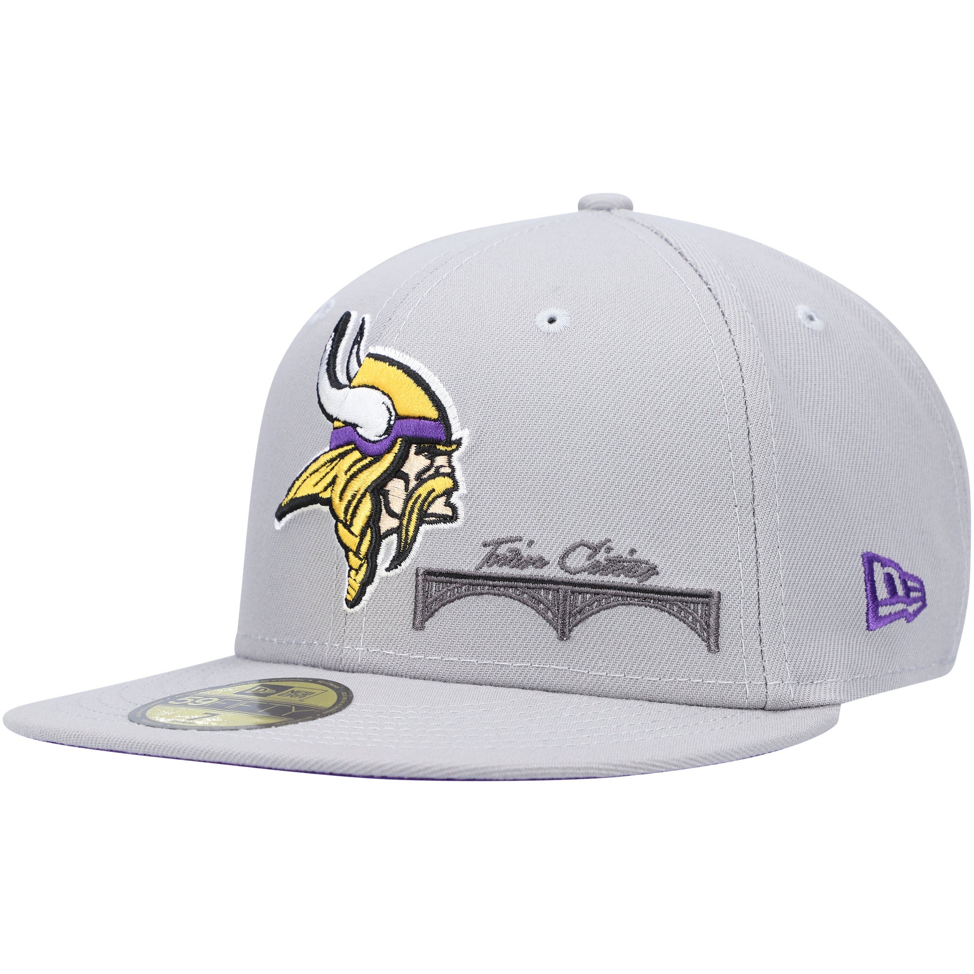 Men's New Era Gray Denver Broncos City Describe 59FIFTY Fitted Hat