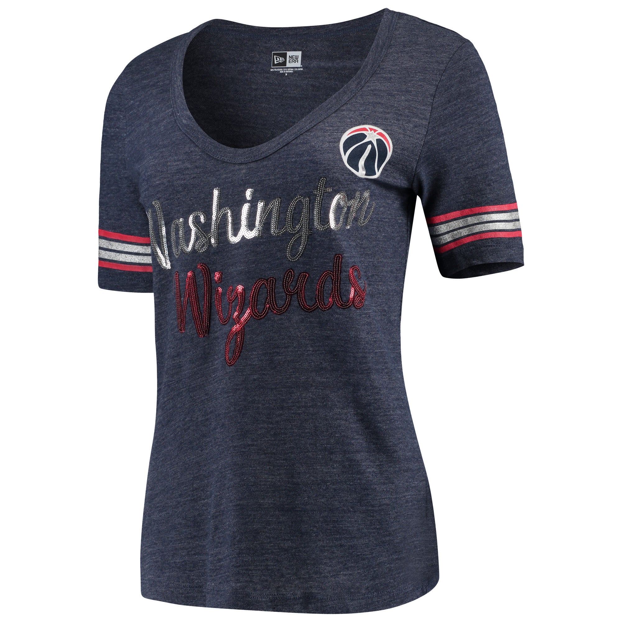New Era Wizards U-Neck Jersey T-Shirt - Women's