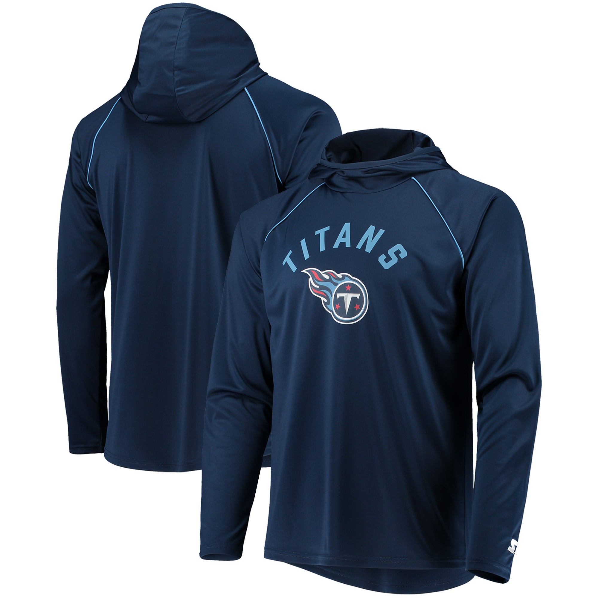 NFL Tennessee Titans Boys' Long Sleeve Performance Hooded Sweatshirt - S
