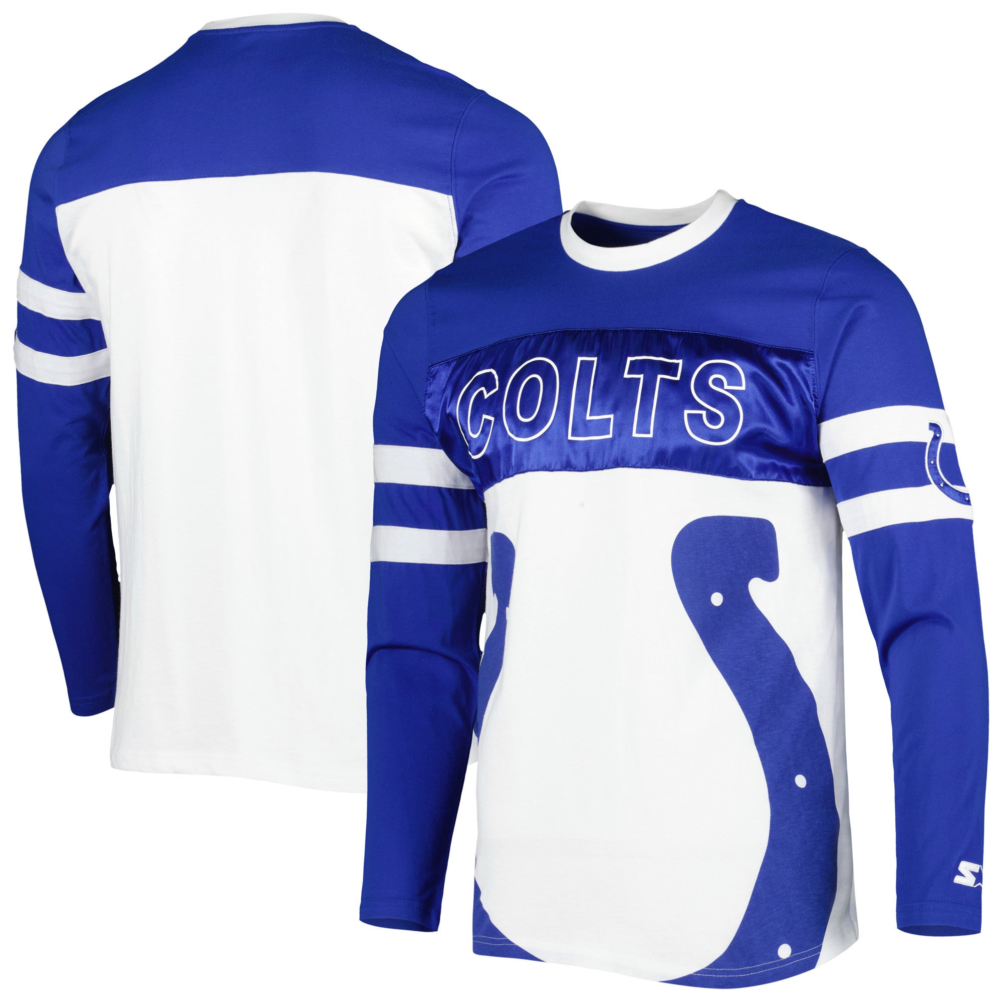 Starter Colts Halftime Long Sleeve T-Shirt - Men's