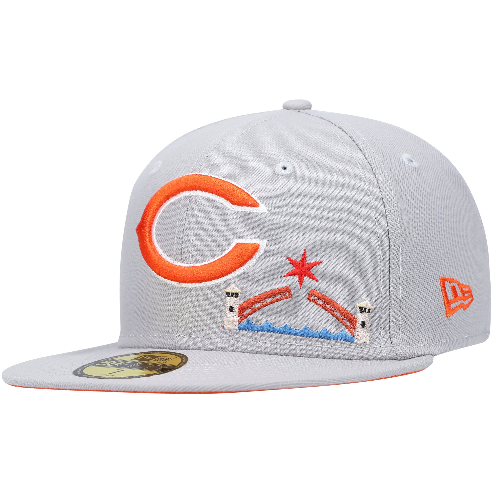 New Era Men's New Era Chicago Bears White on Low Profile 59FIFTY