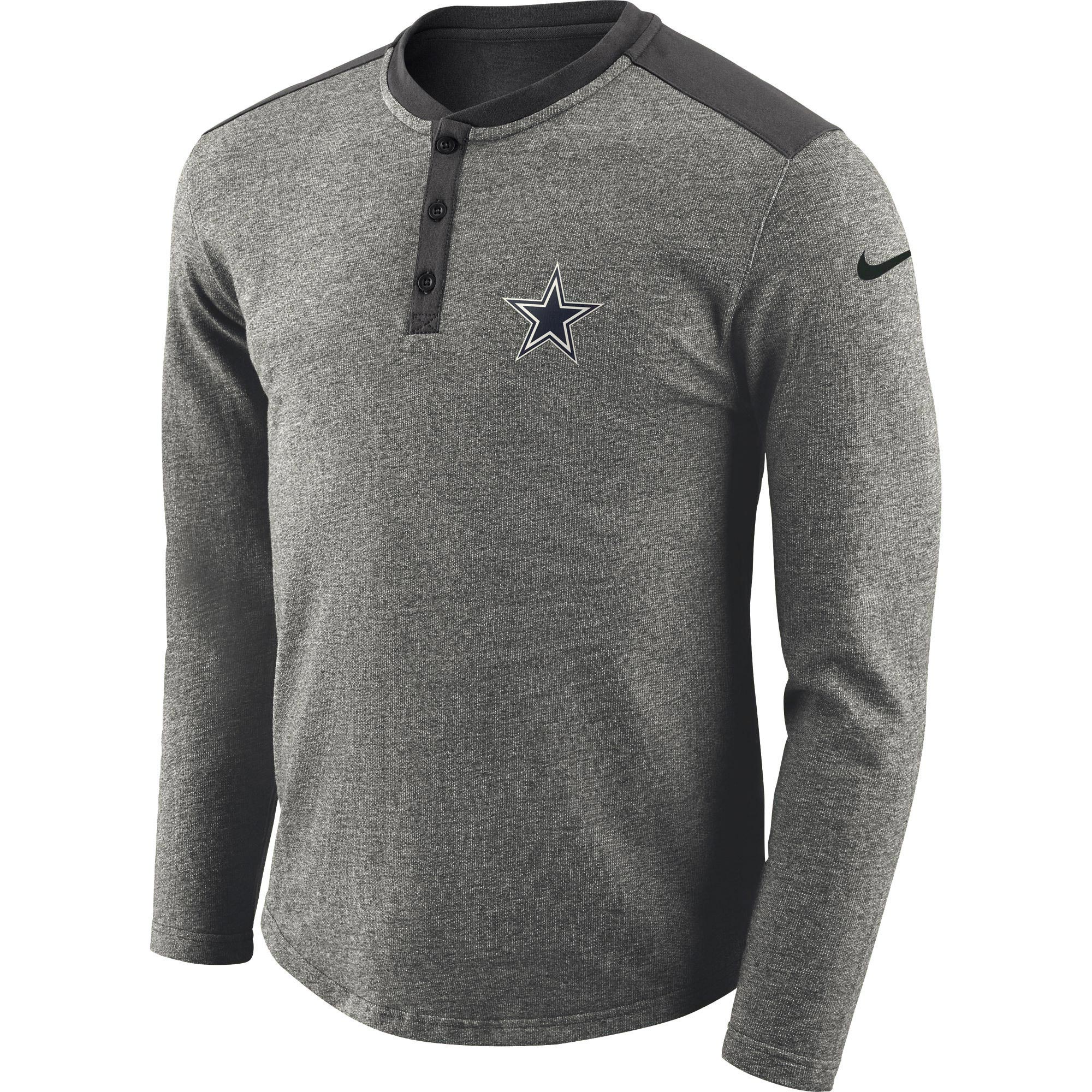 Nike Cowboys Seasonal Henley Long Sleeve T-Shirt - Men's
