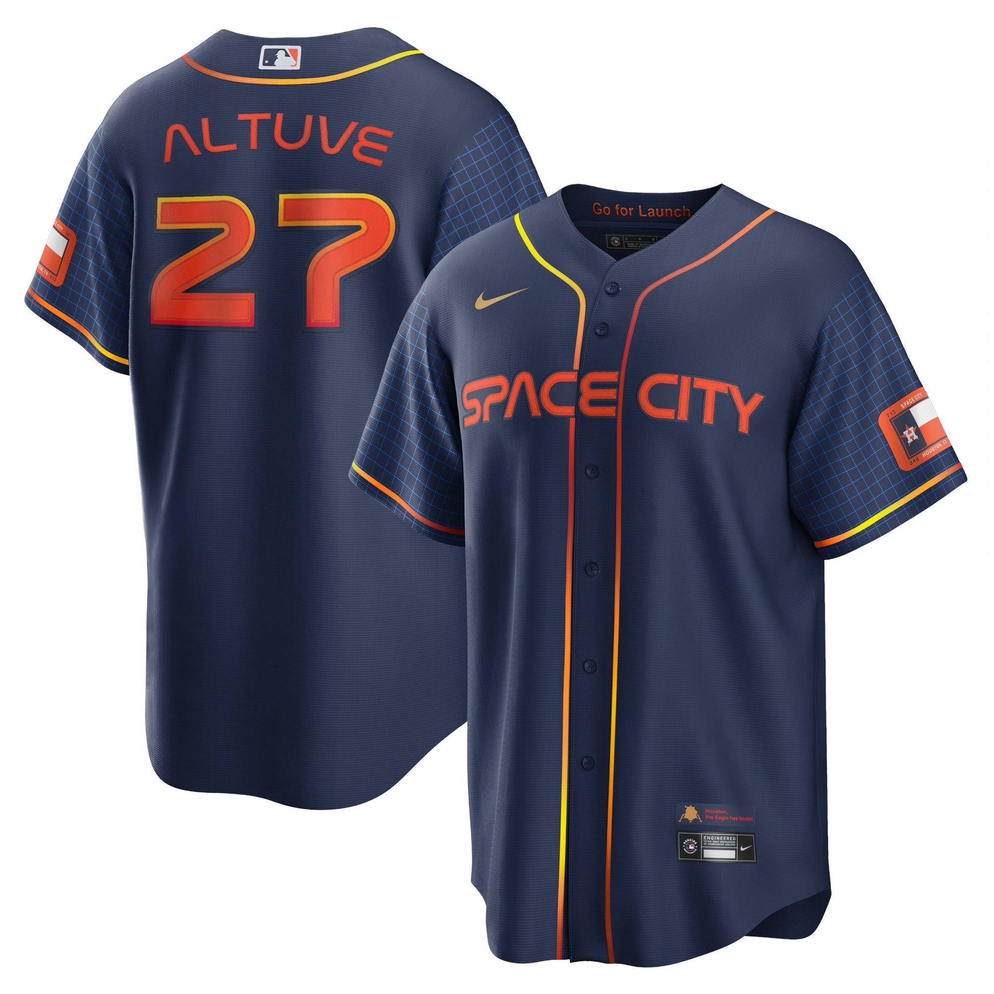 Alex Bregman Houston Astros Nike 2022 City Connect Replica Player Jersey -  Navy