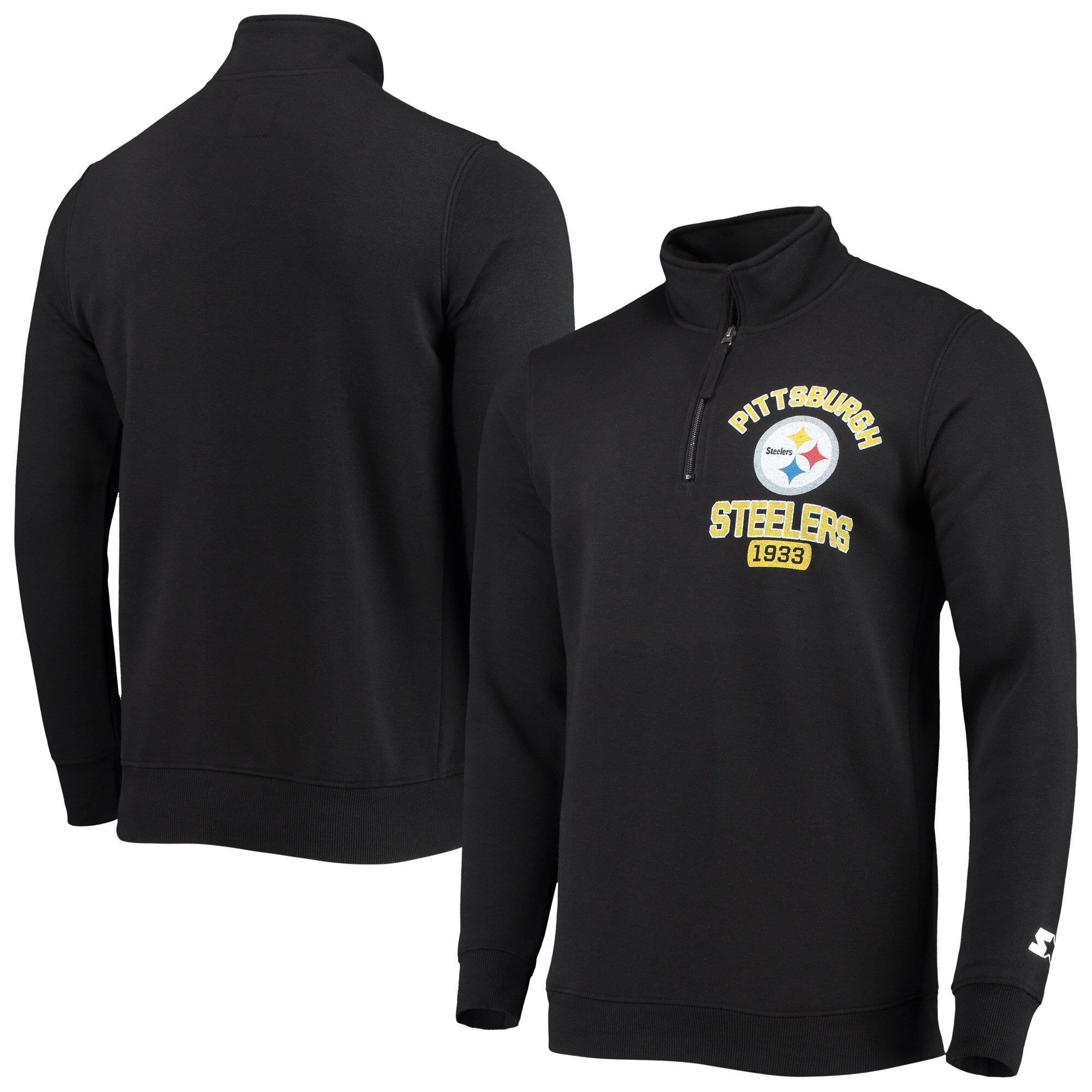 Starter Men's Pittsburgh Steelers Home Team Half-Zip Jacket