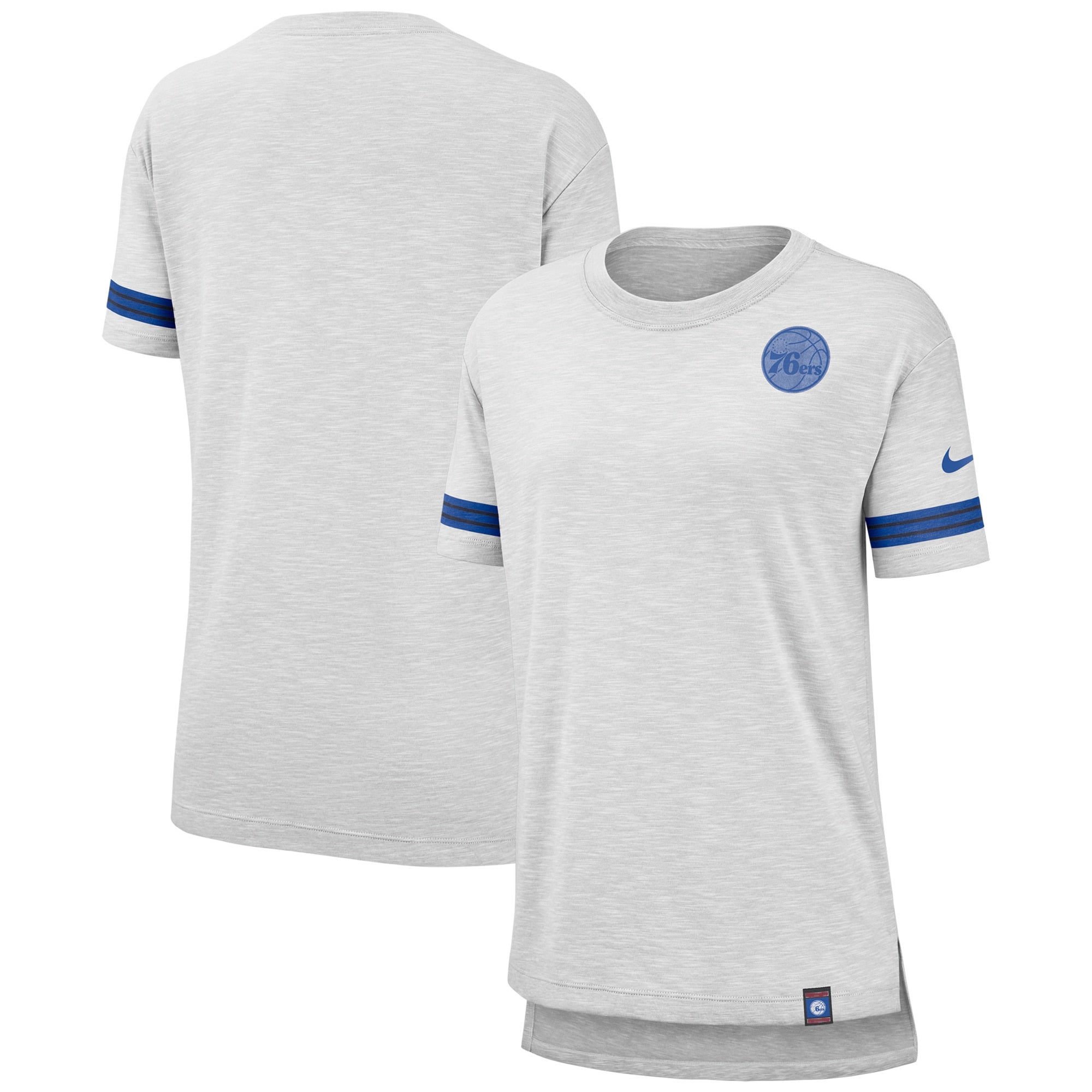 Nike 76ers Color Rush Sleeve Stripe Slub T-Shirt - Women's