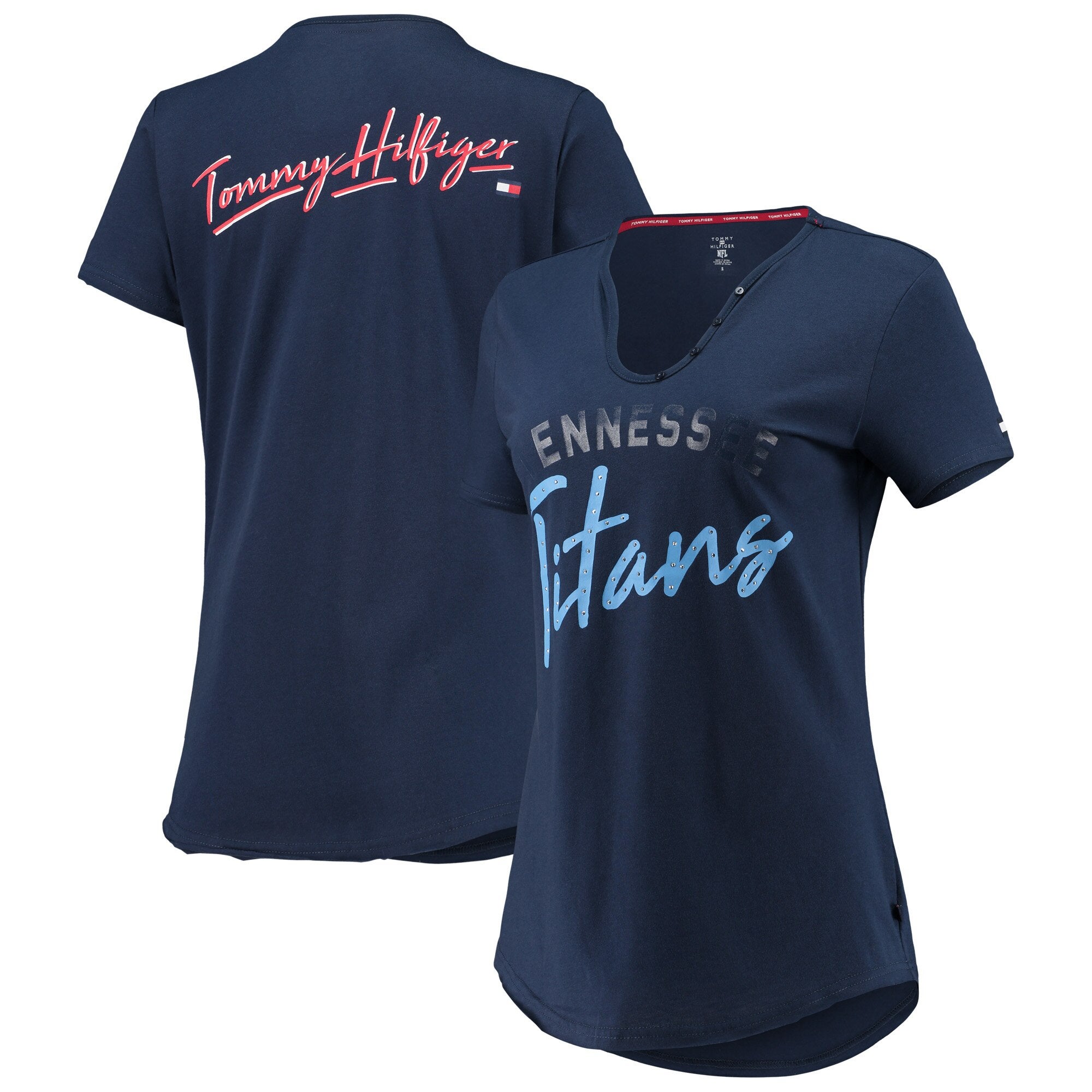 Hilfiger Titans Riley V-Neck T-Shirt | Champs Sports