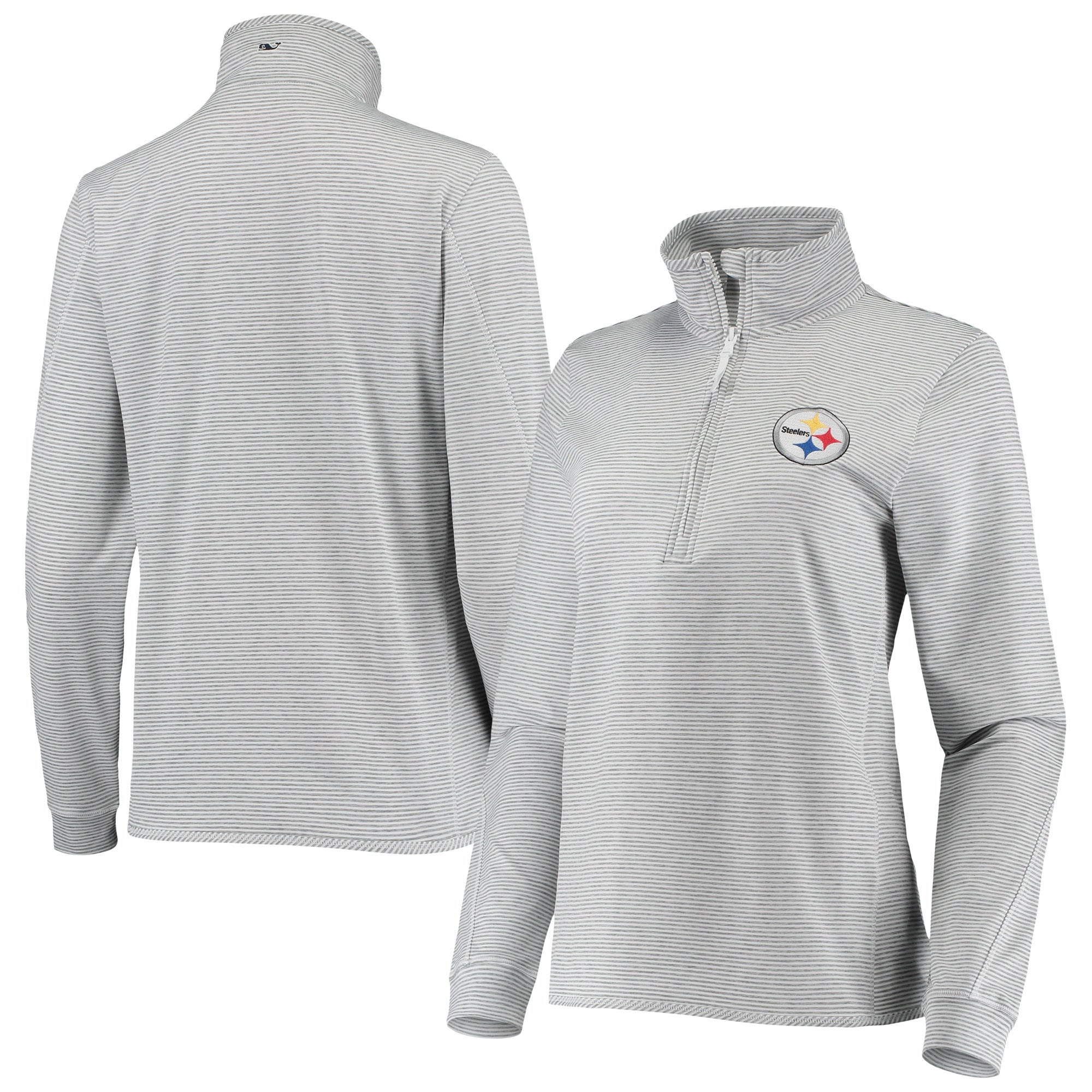 Vineyard Vines Steelers Sankaty Shep Half-Zip Pullover Top