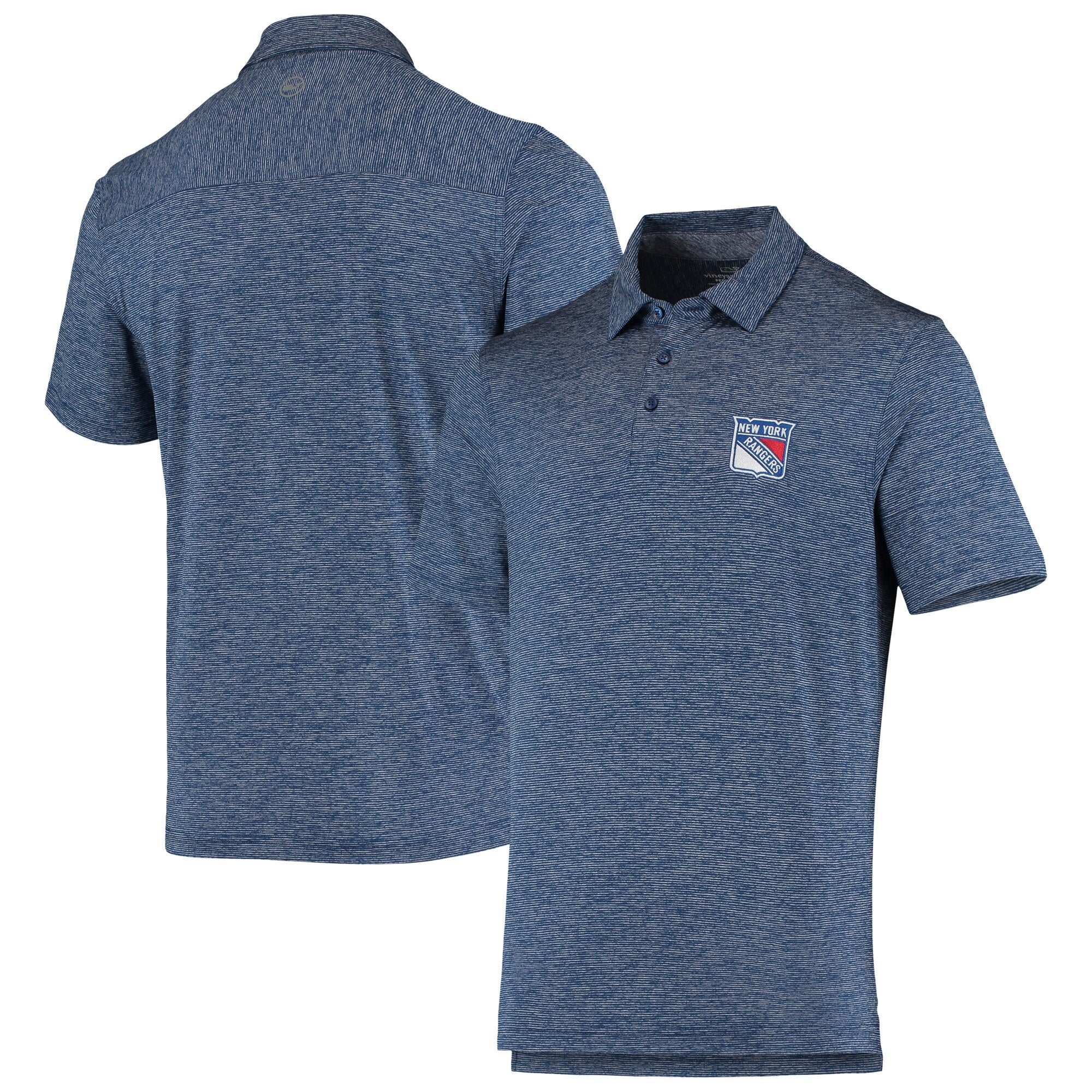 Men's Milwaukee Brewers Vineyard Vines Navy Destin Polo