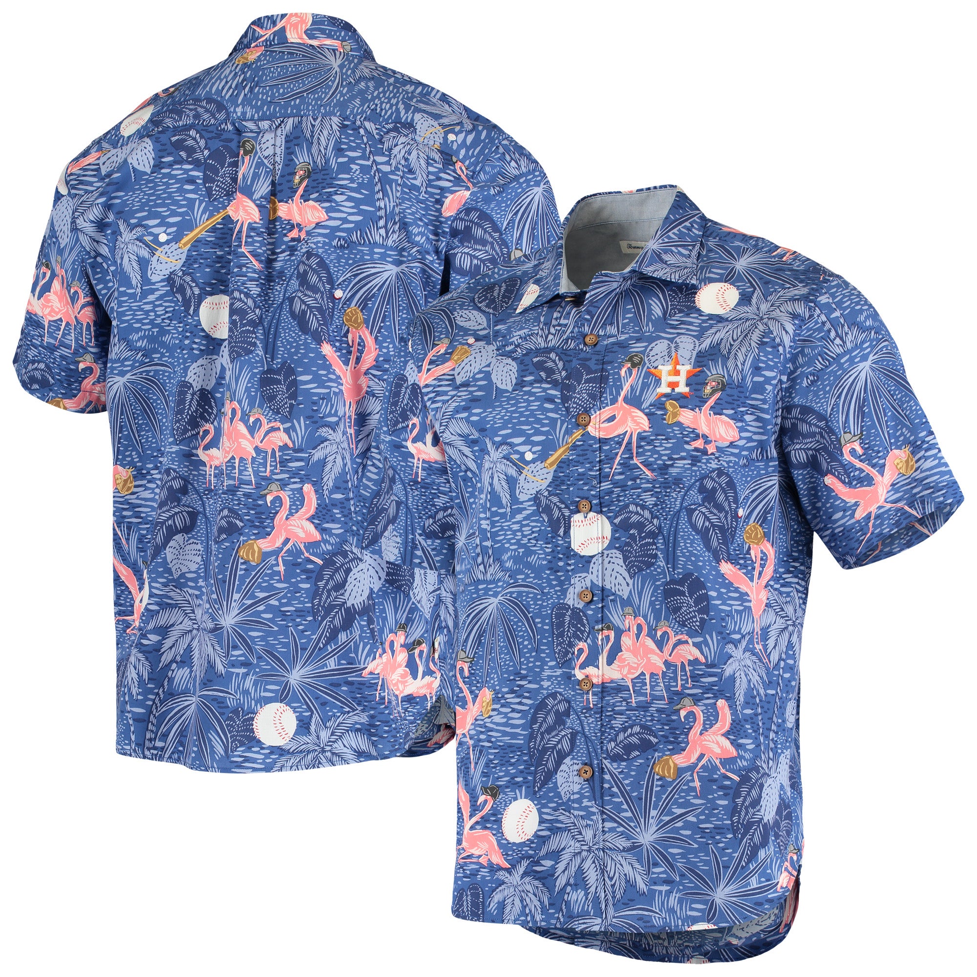 Tommy Bahama Astros Flamingo King Button-Up Shirt - Men's