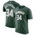 Nike Bucks Name & Number T-Shirt - Nike Hunter Green