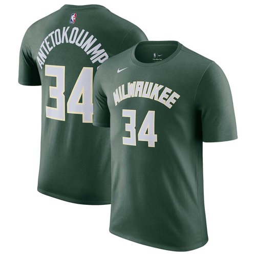  - Nike Bucks Name & Number T-Shirt - Hunter Green