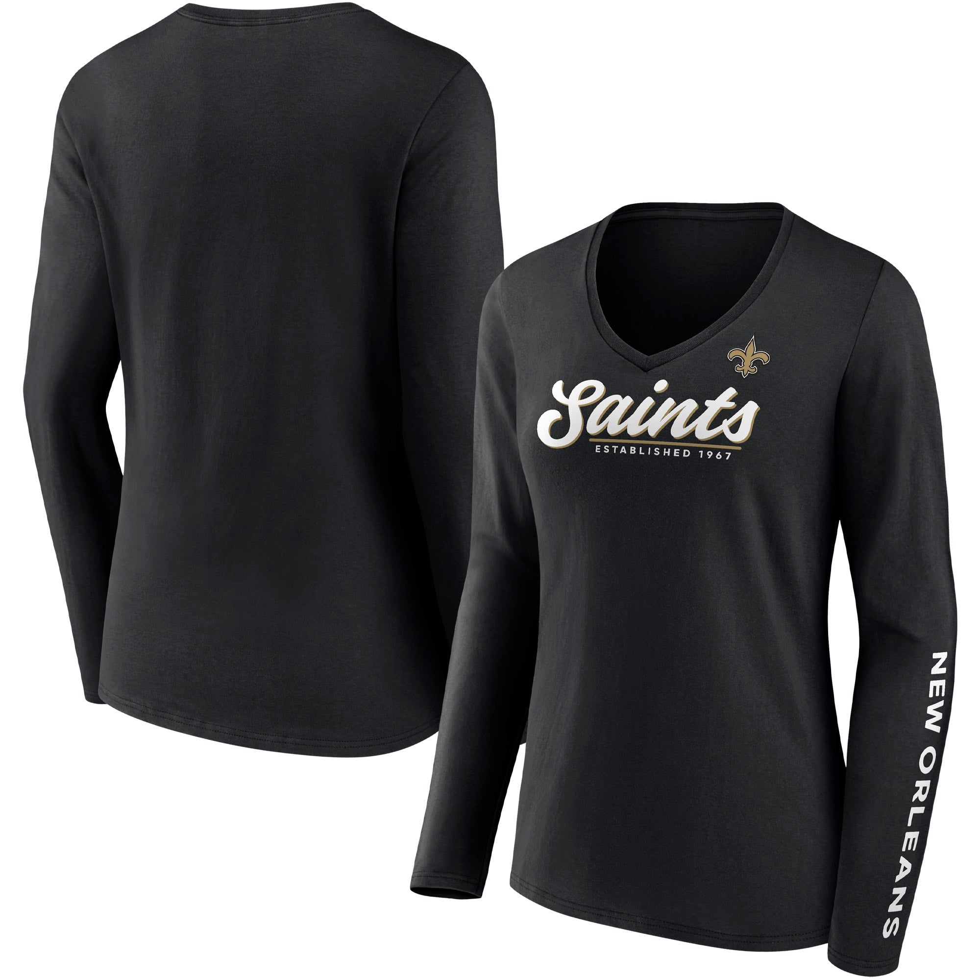 Womens Saints V-Neck Tee