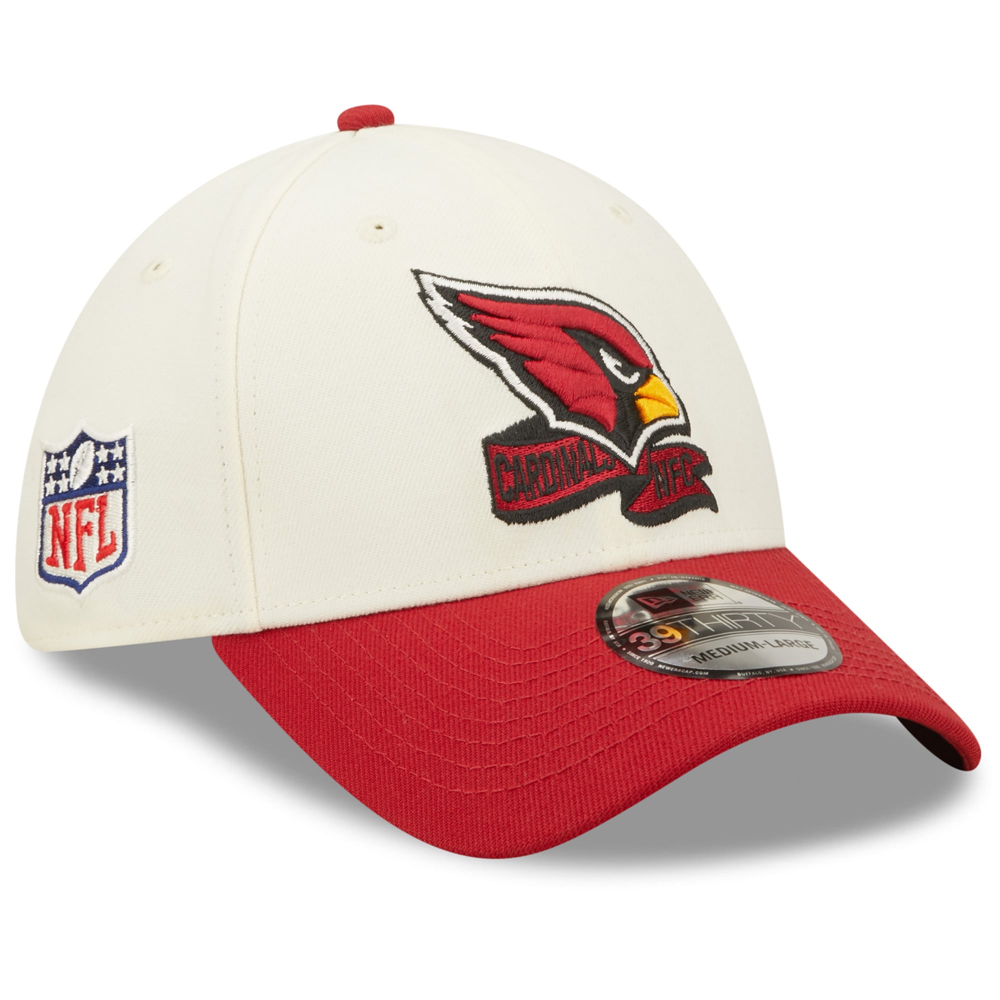 Arizona Cardinals NFL22 Sideline 39THIRTY White/Red Flexfit - New Era cap