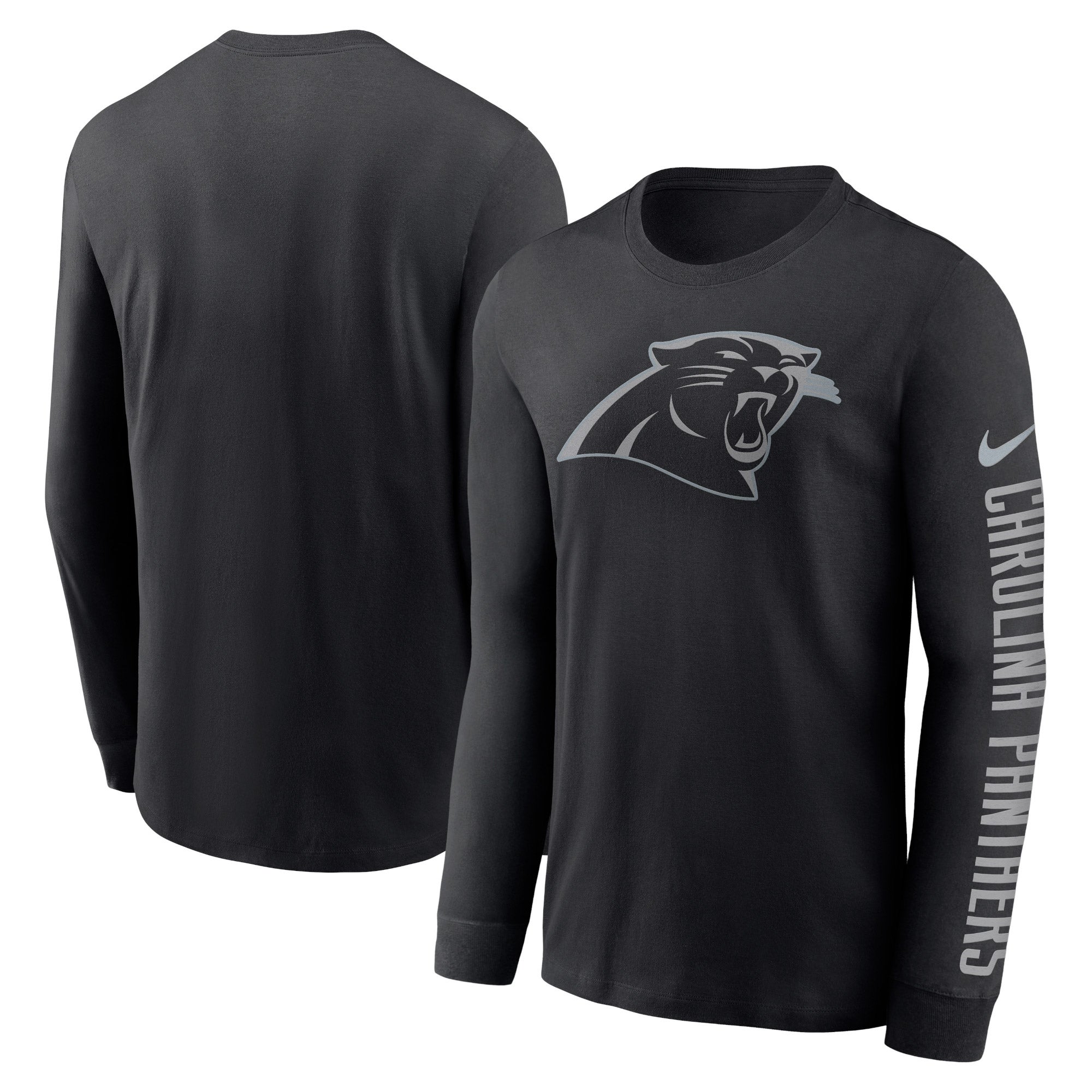 Baltimore Ravens Nike RFLCTV Name and Logo T-Shirt - Black