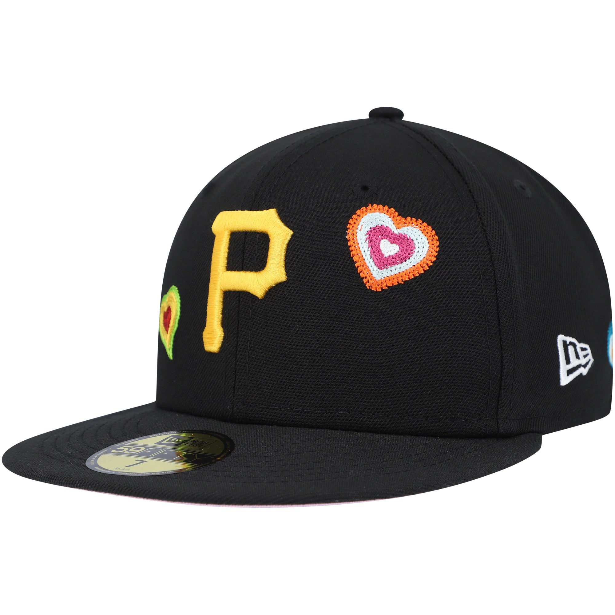 New Era Pirates Chain Stitch Heart 59FIFTY Fitted Hat | Foot Locker