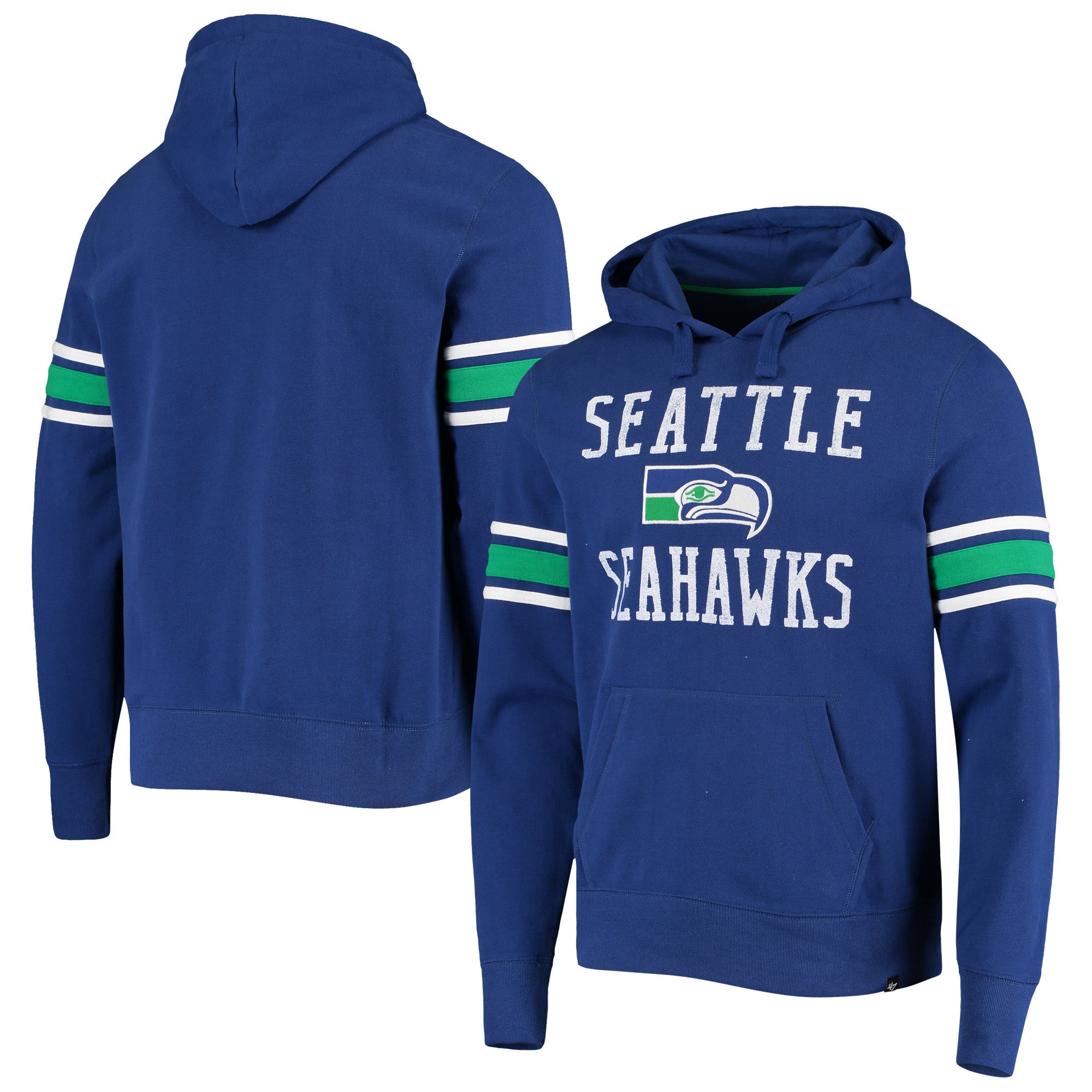 Men's Fanatics Branded Black Seattle Seahawks On The Ball Pullover Hoodie