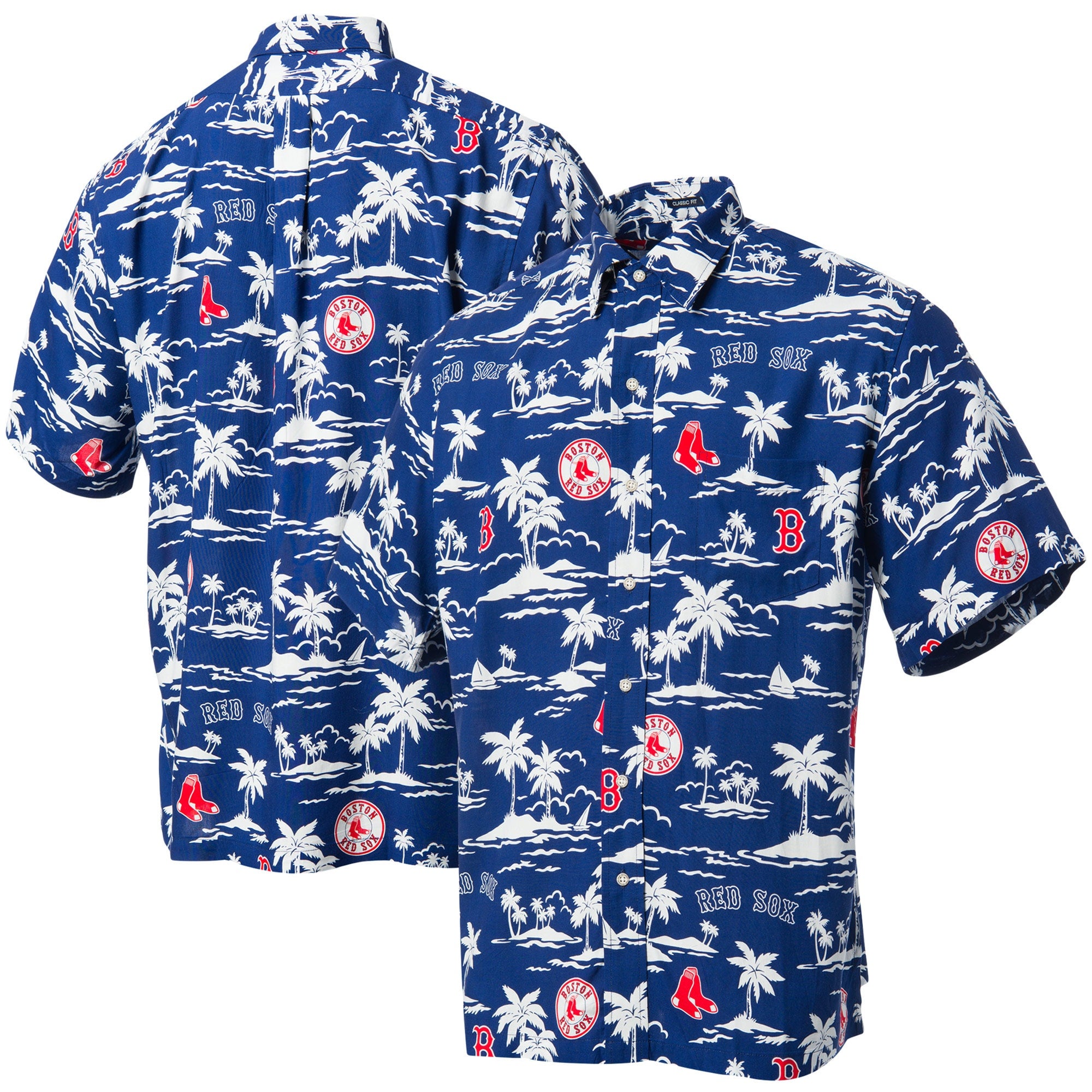 Reyn Spooner Boston Red Sox Button Front 100% Rayon Hawaiian Shirt –  Scholars & Champs