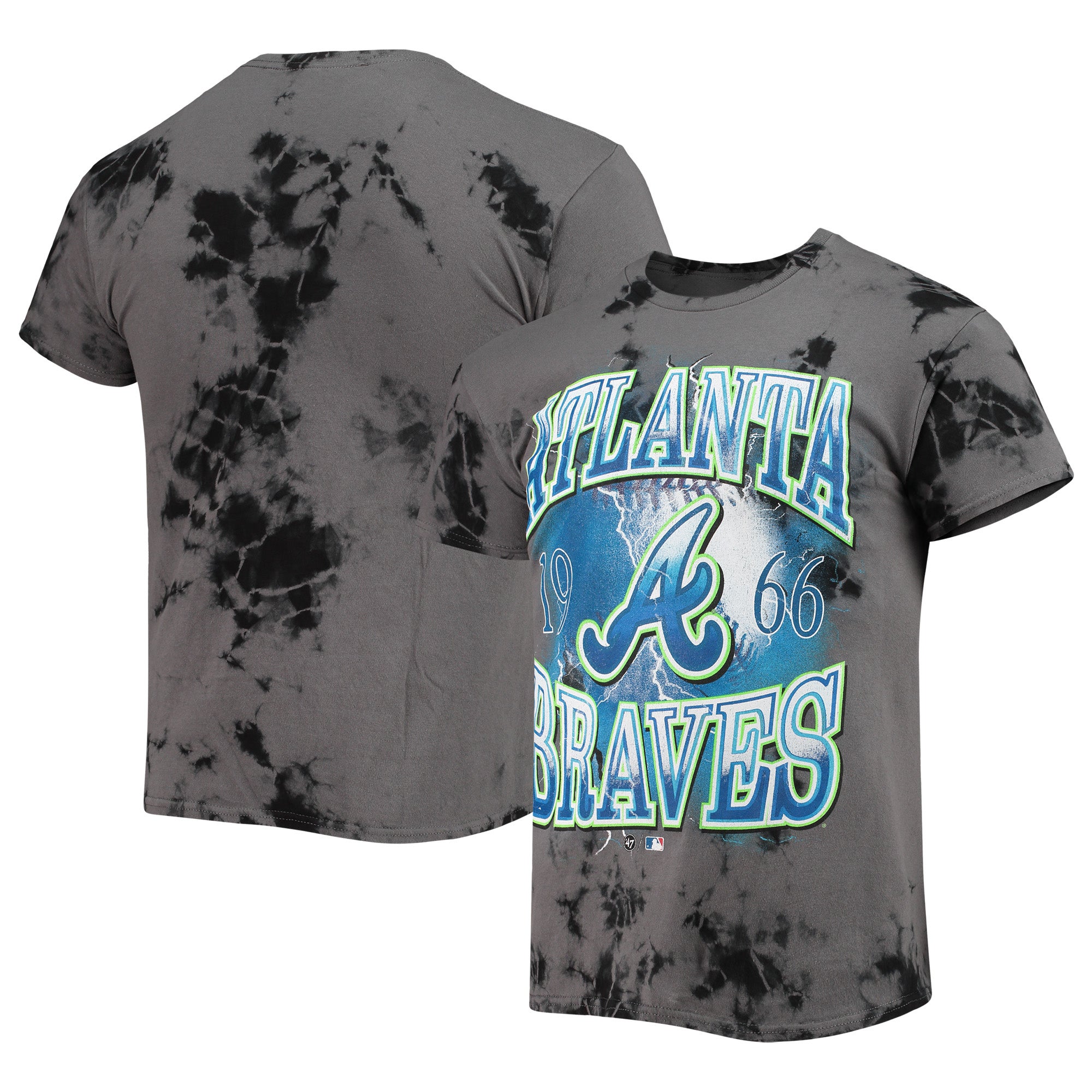 1990's ATLANTA BRAVES TIE-DYE TEE M - Classic American Sports