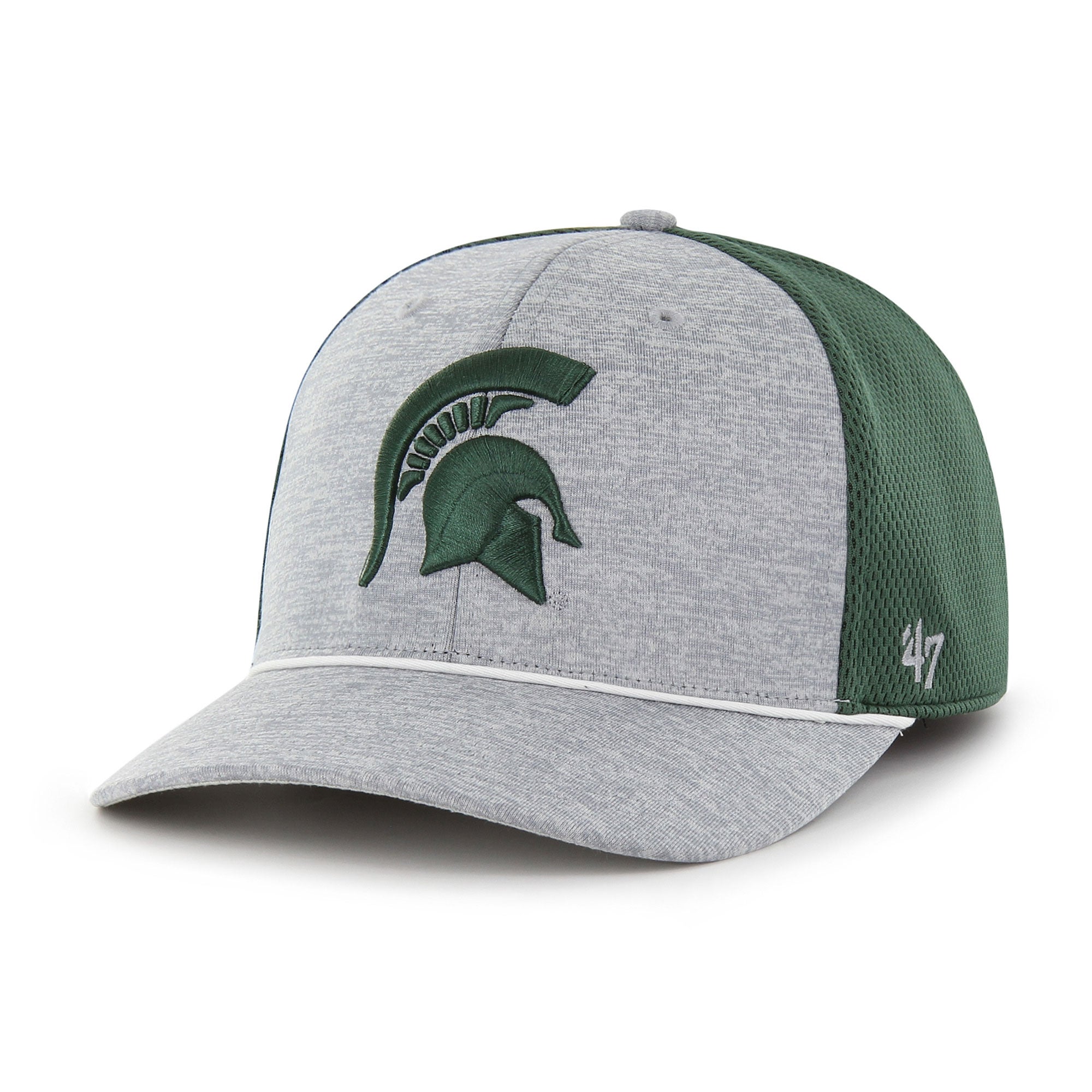 47 Brand Michigan State Basic Two-Tone Trophy Flex Hat - Men's | Green ...