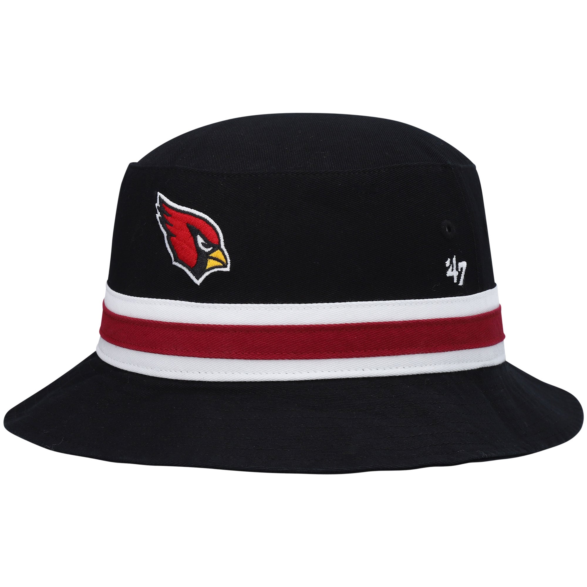 Men's '47 Black San Francisco 49ers Striped Team Bucket Hat