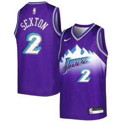 Boys' Grade School - Nike Jazz 2022/23 Swingman Jersey Classic Edition - Purple