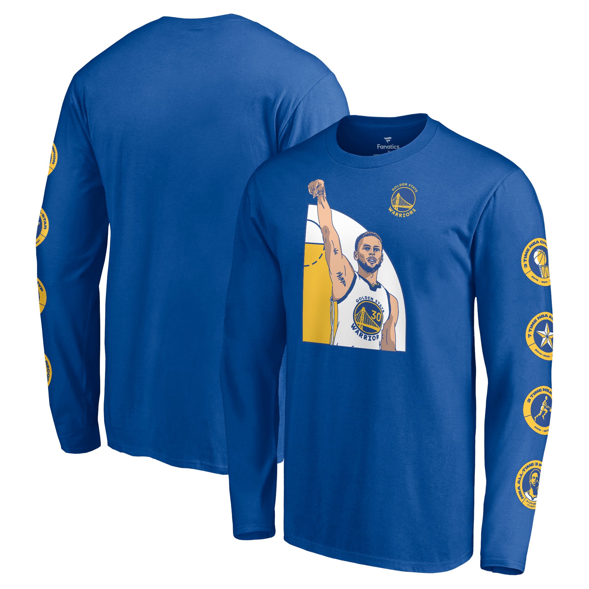 Men's Majestic Threads Klay Thompson Royal Golden State Warriors