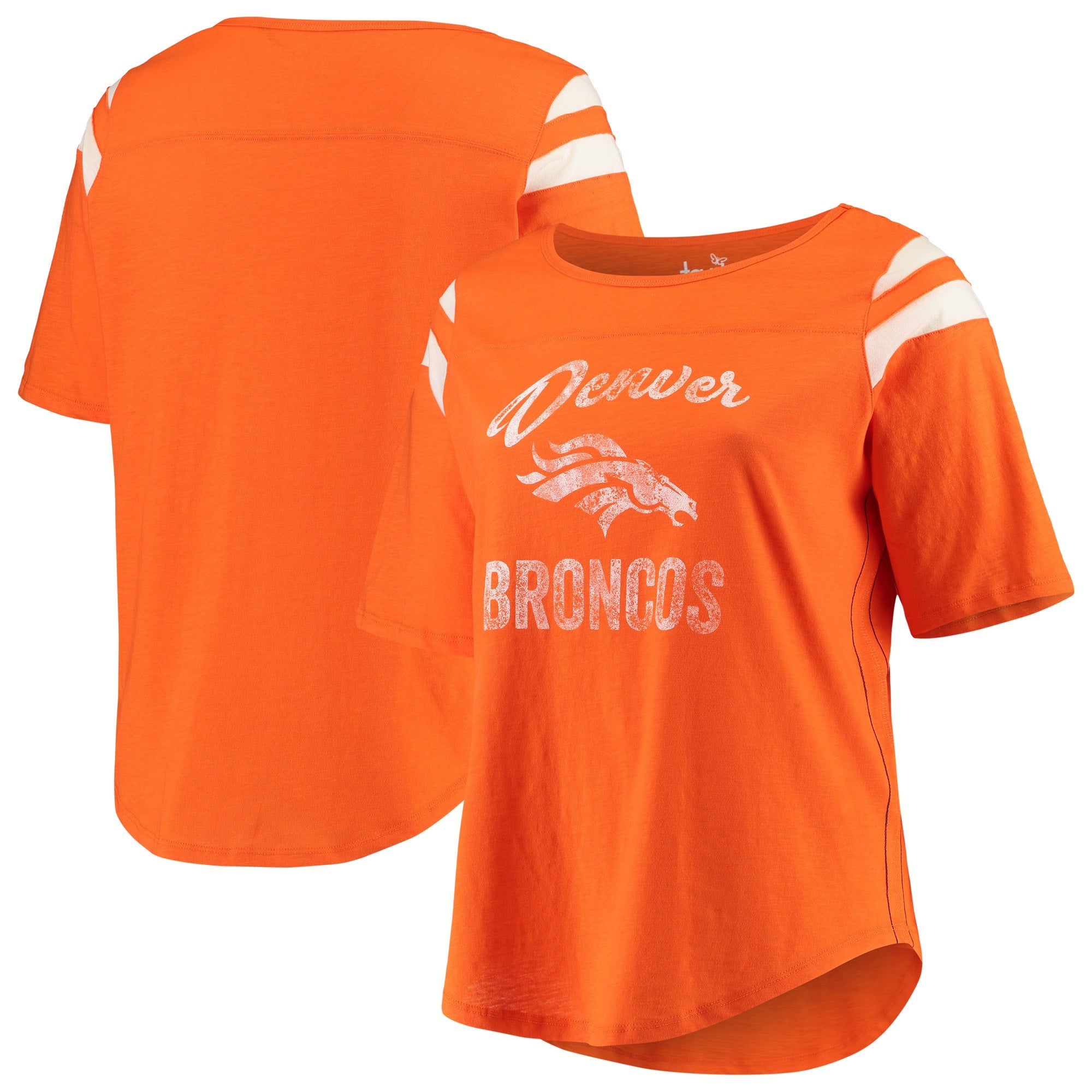Touch Broncos Plus Curve down Half-Sleeve T-Shirt - Women's