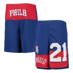 Boys' Grade School - Outerstuff 76ers Pandemonium Shorts - Blue