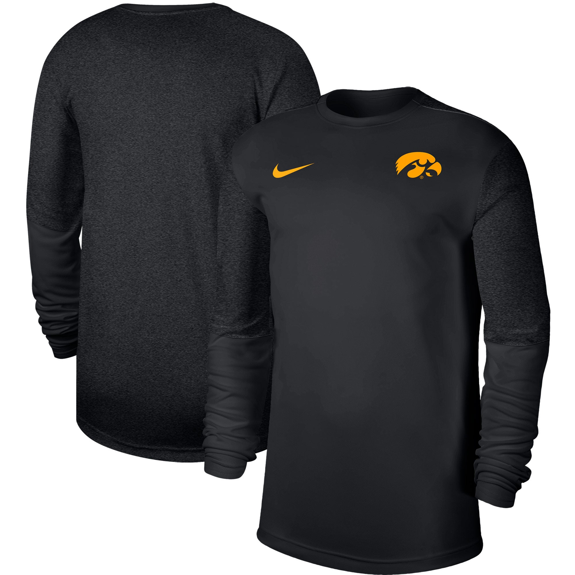 Nike Men's Black Pittsburgh Steelers Sideline Player UV Performance Long Sleeve T-Shirt