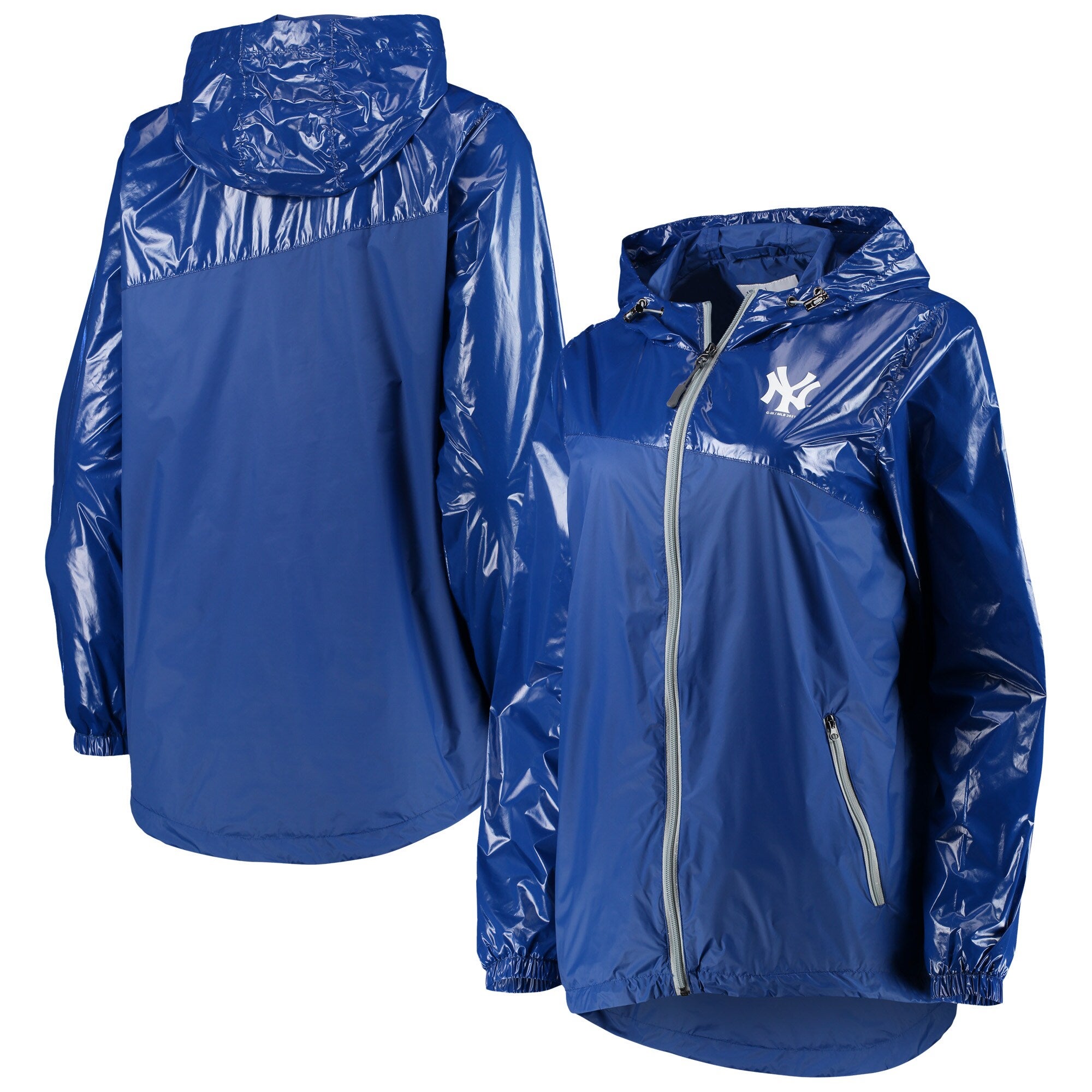 G-III MLB New York Yankees XL Blue Winter Puffer Jacket Fur Trim Hood  Unisex HTF