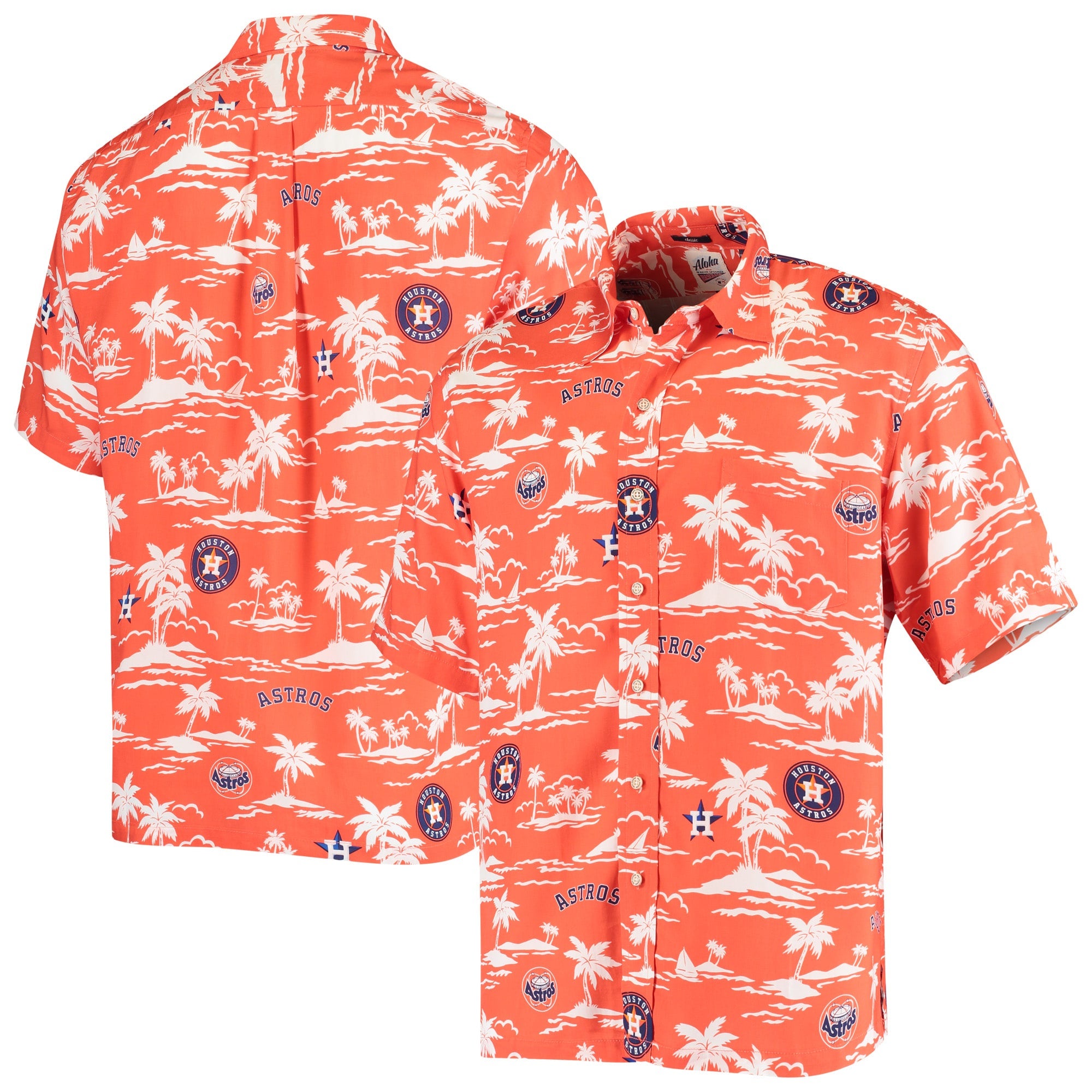 Reyn Spooner Astros Vintage Short Sleeve Button-Up Shirt