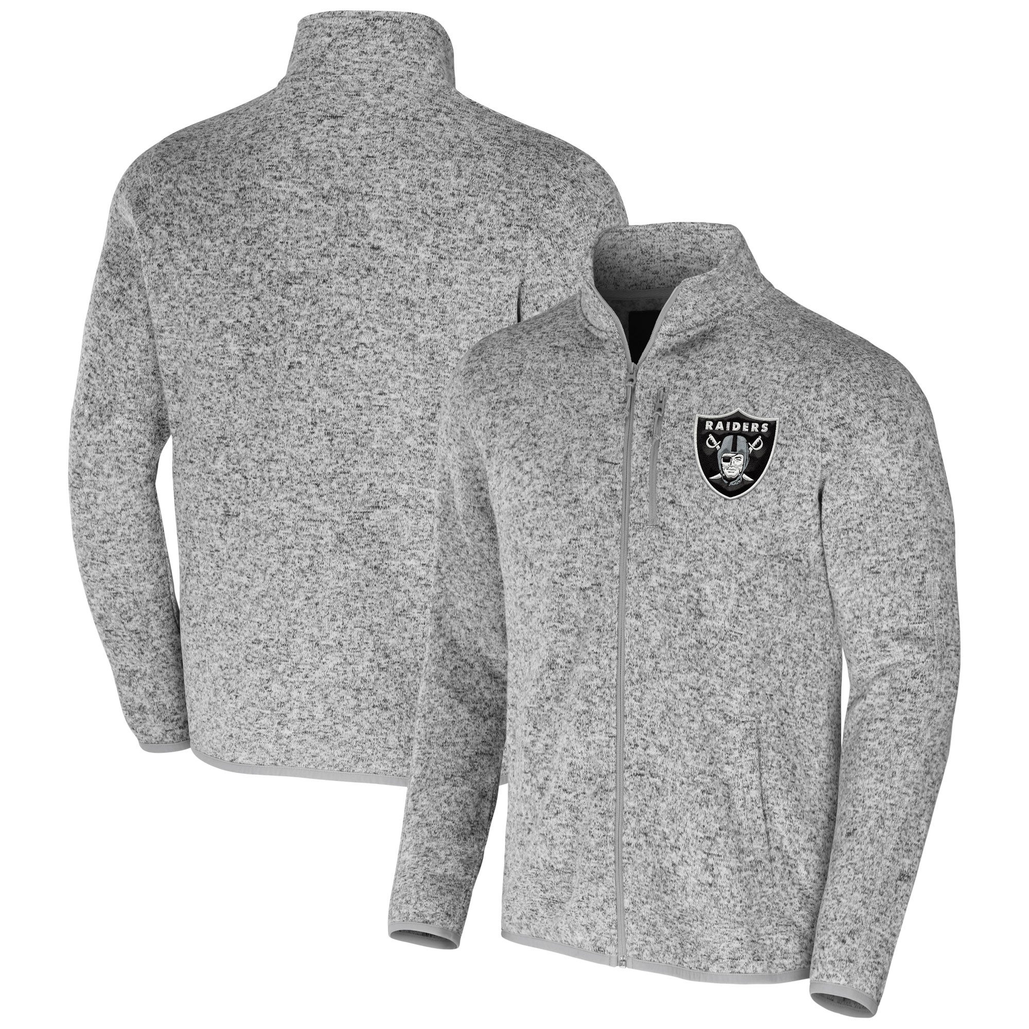 Men's Las Vegas Raiders NFL x Darius Rucker Collection by Fanatics Black  Sherpa-Lined Full-Zip Vest