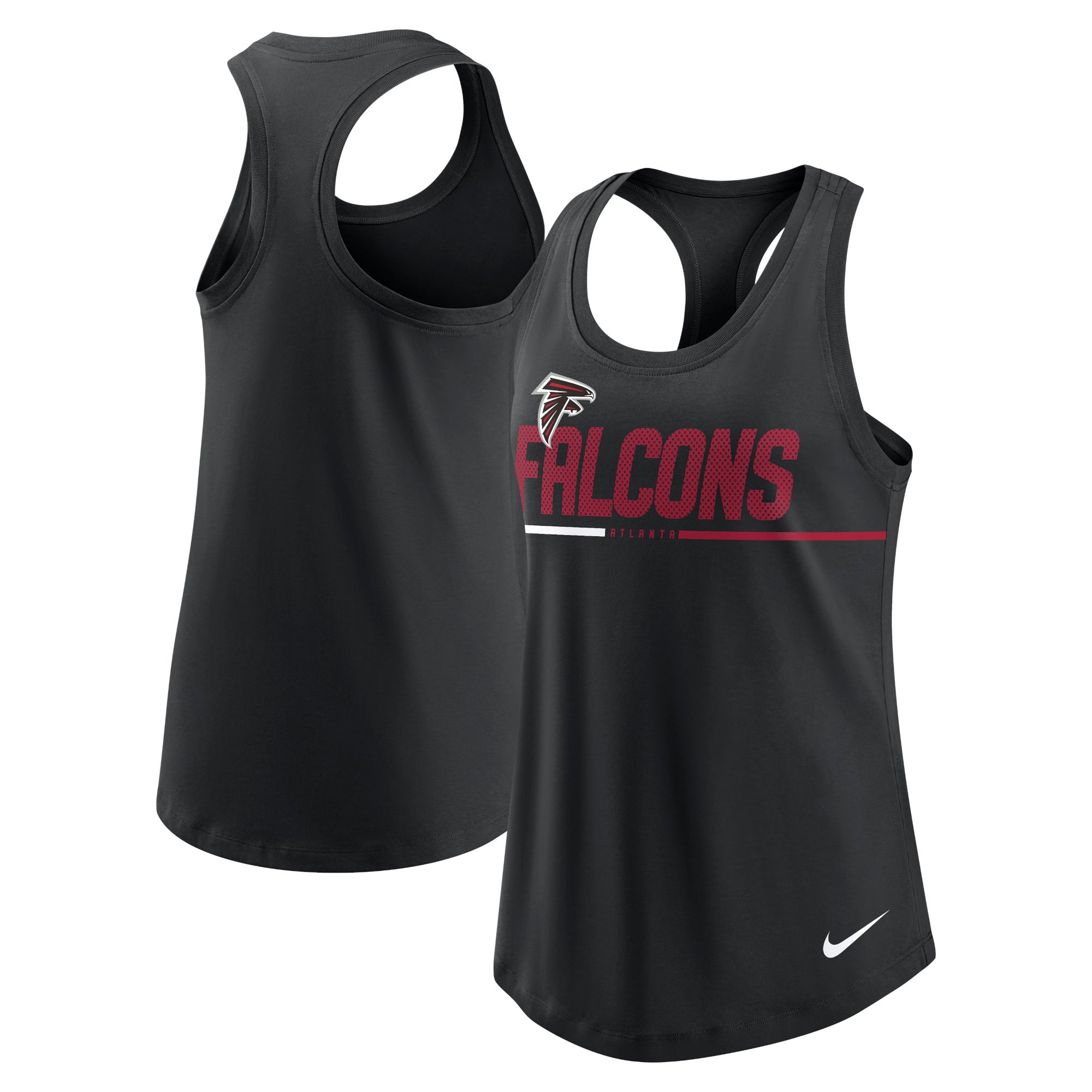 Women's Nike Black Atlanta Falcons Team Name City Tri-Blend Racerback Tank Top Size: Small