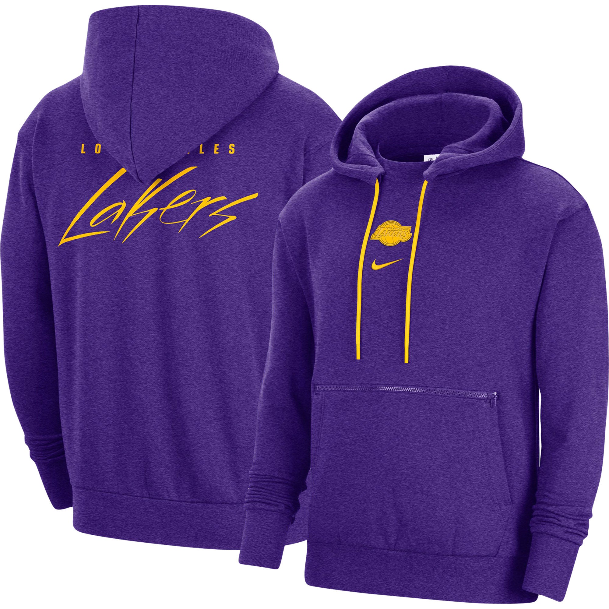 Nike Lakers Courtside Versus Flight Pullover Hoodie Foot Locker