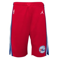 Boys' Grade School - Jordan 76ers Statement Edition Swingman Shorts - Red