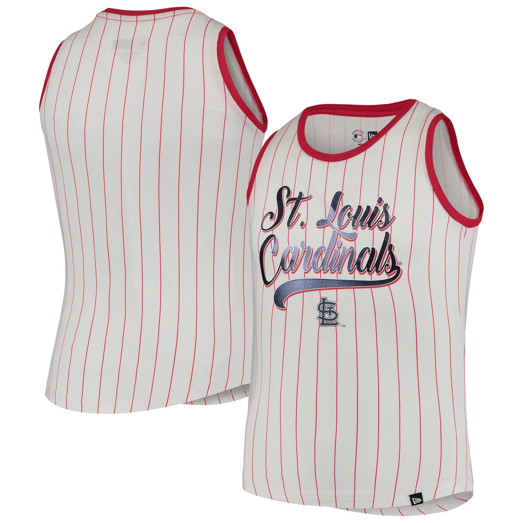 New Era Yankees Henley Tank - Girls' Grade School